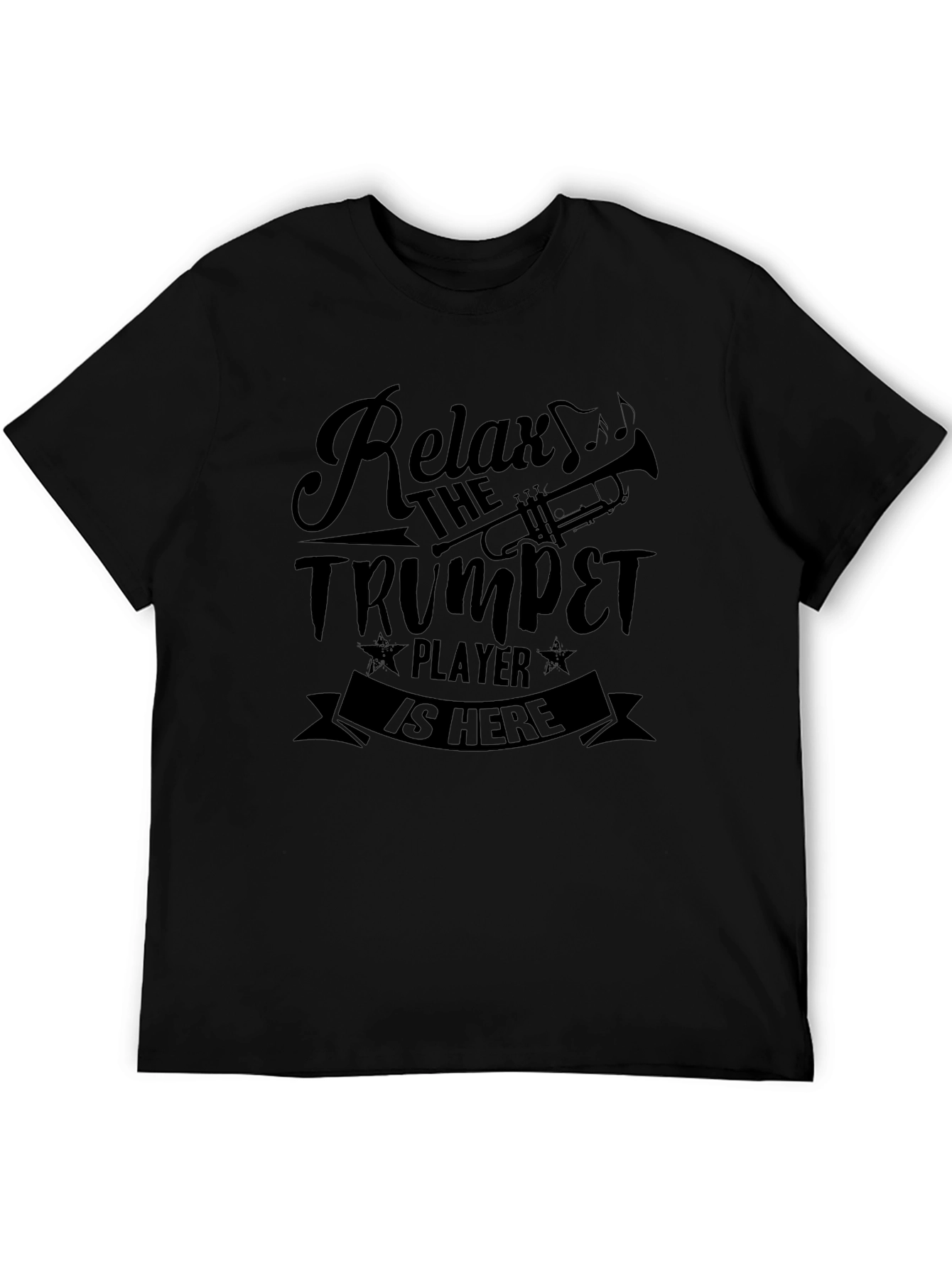 Relax Trumpet Player T-Shirt - Black Musician Tee