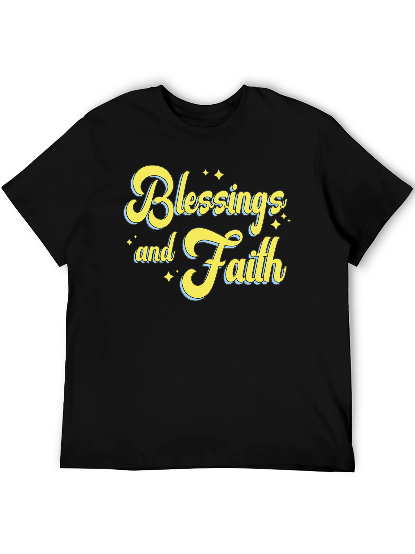 Blessings and Faith T-Shirt - Unisex Black Tee