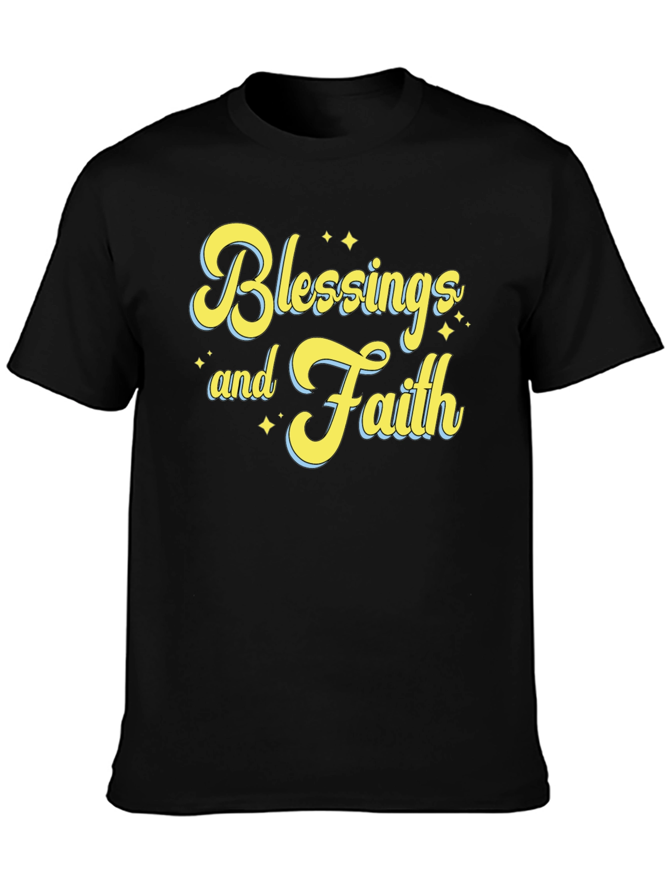 Blessings and Faith T-Shirt - Unisex Black Tee