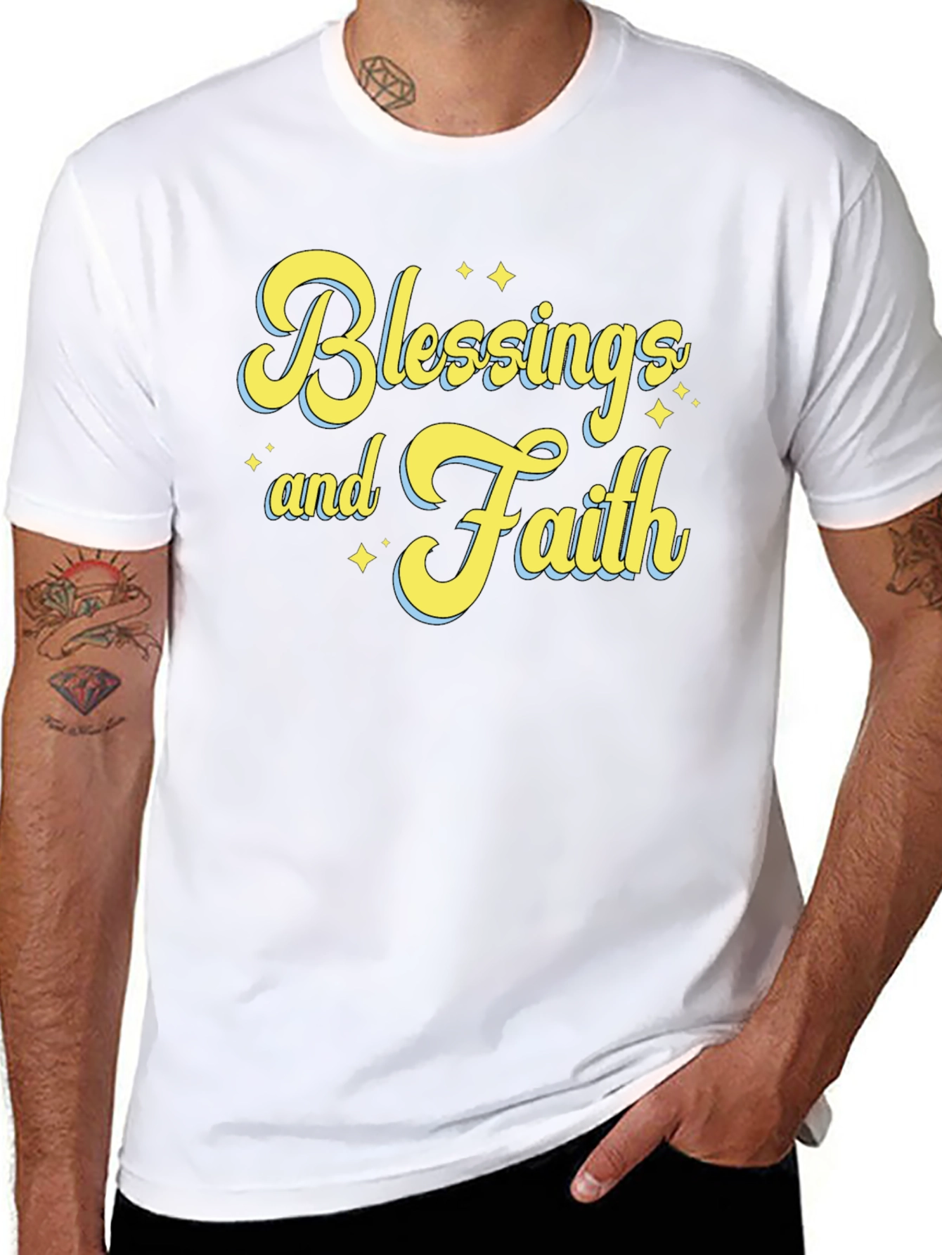 Blessings and Faith T-Shirt - Unisex Black Tee