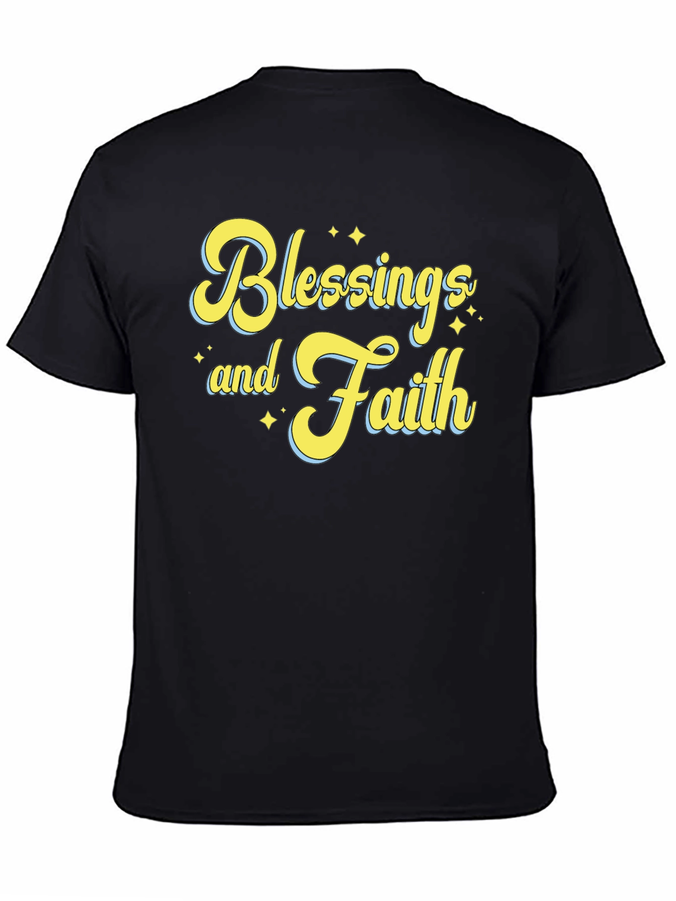 Blessings and Faith T-Shirt - Unisex Black Tee