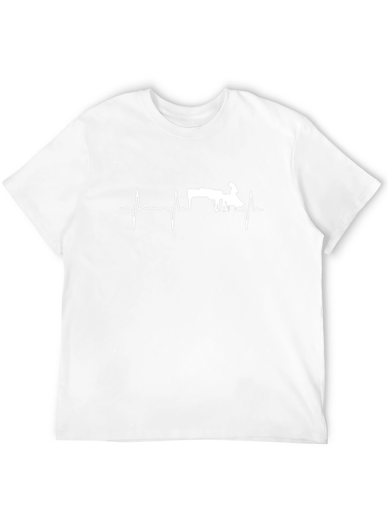 Piano Heartbeat T-Shirt - Musician Gift