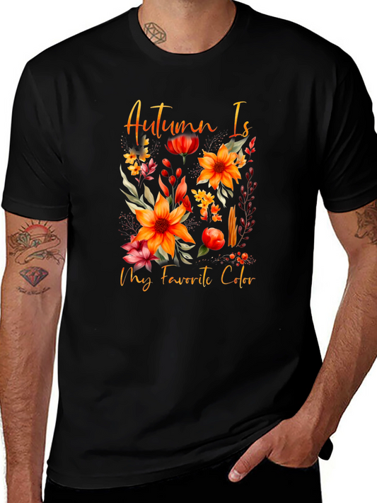 Autumn Is My Favorite Color Black T-Shirt