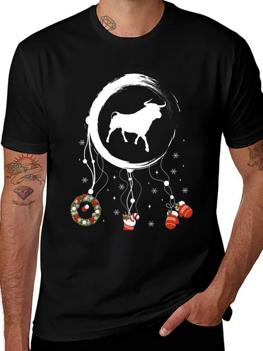Bull Christmas T-Shirt