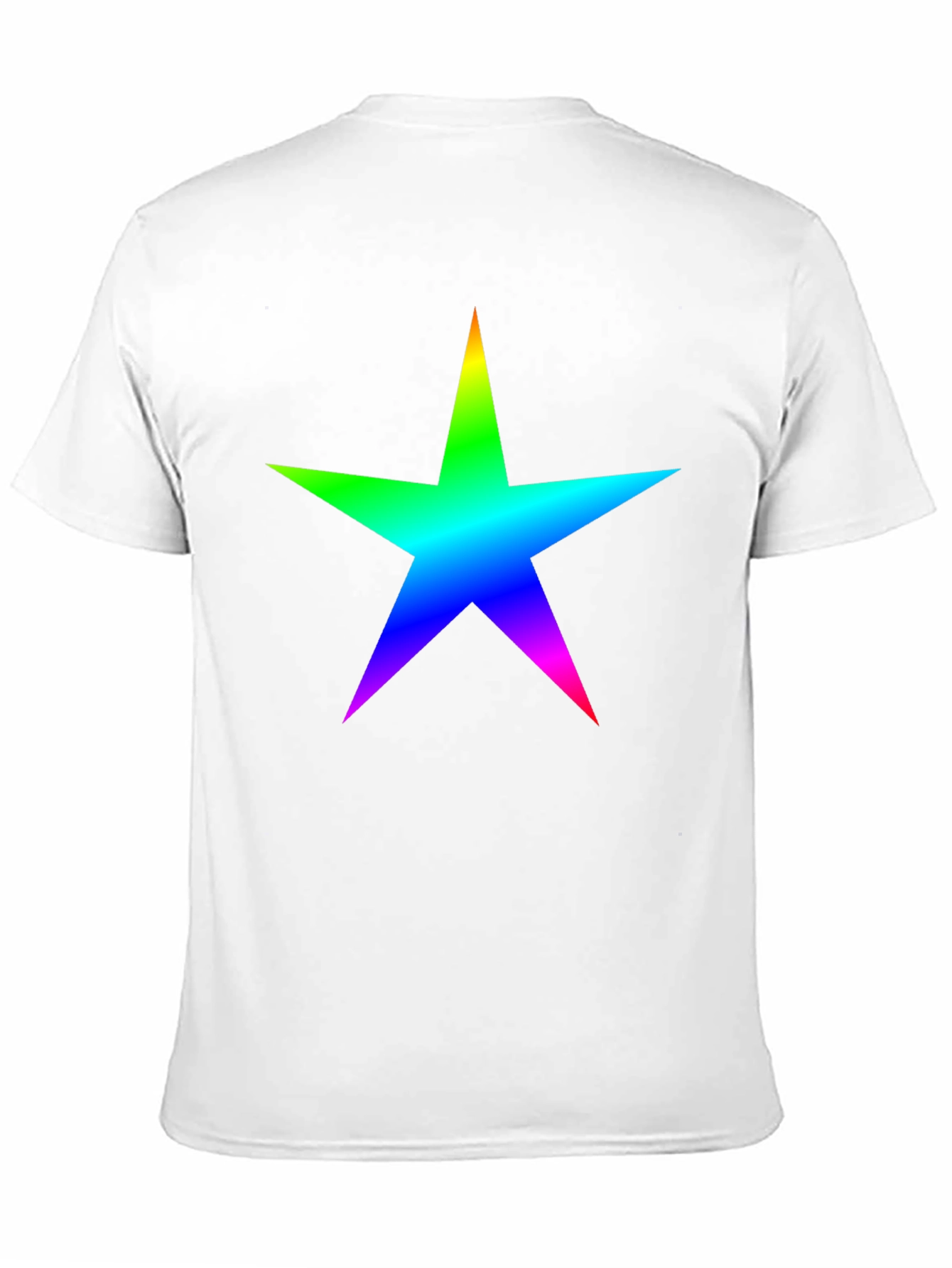 Rainbow Star Graphic Black T-Shirt