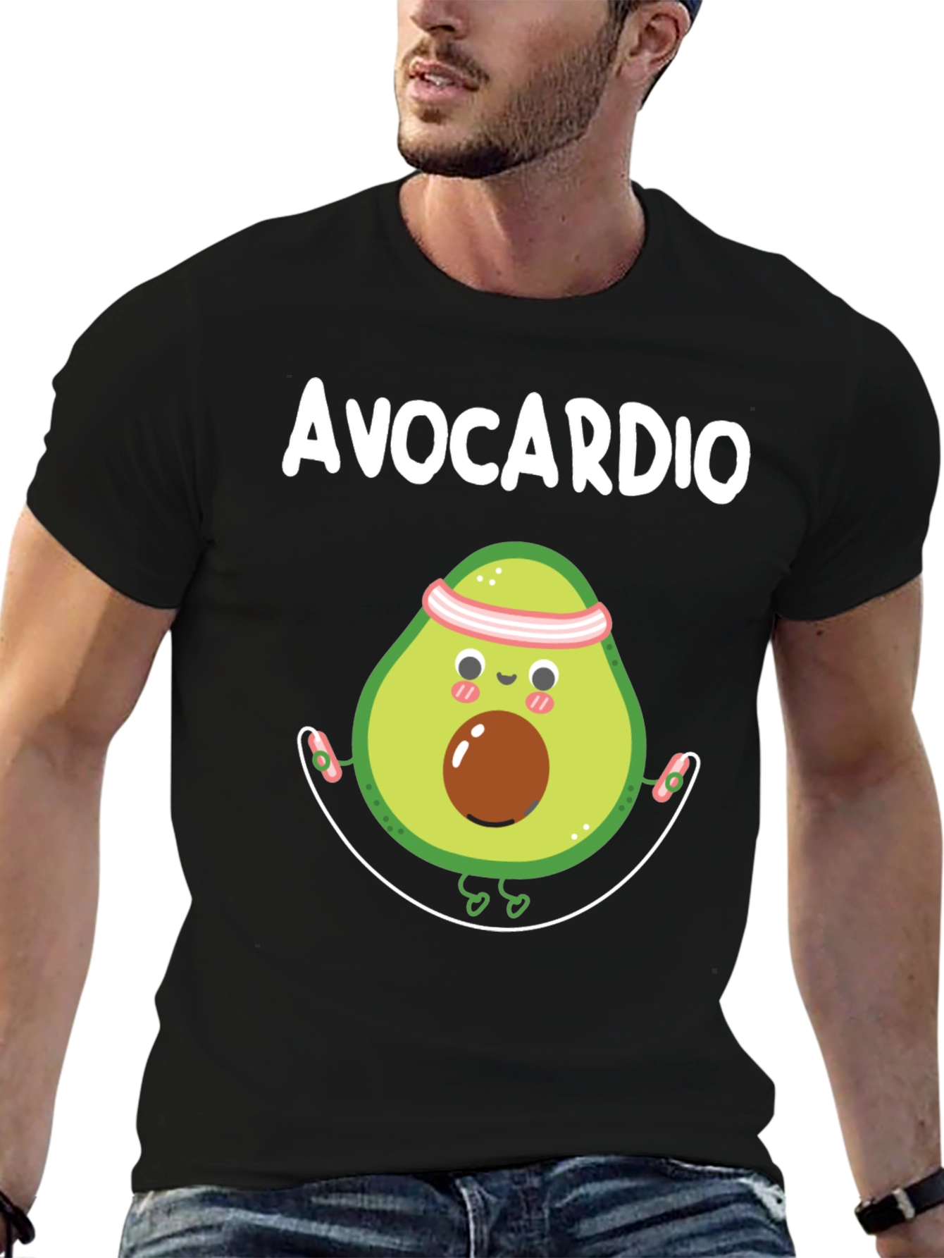 Avocardio Graphic Tee - Fitness Humor T-Shirt