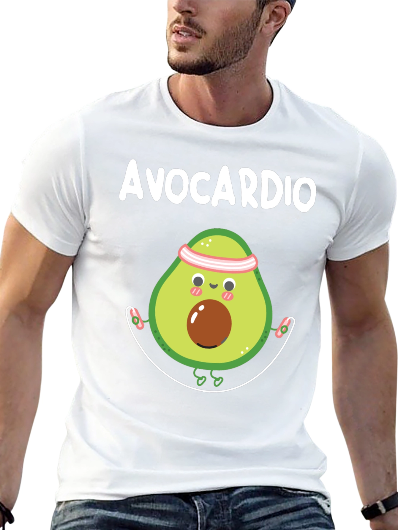 Avocardio Graphic Tee - Fitness Humor T-Shirt
