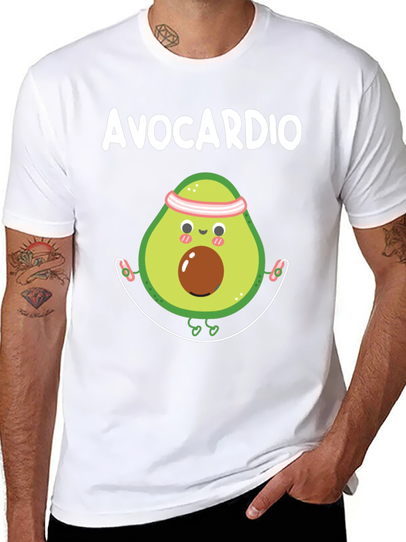 Avocardio Graphic Tee - Fitness Humor T-Shirt