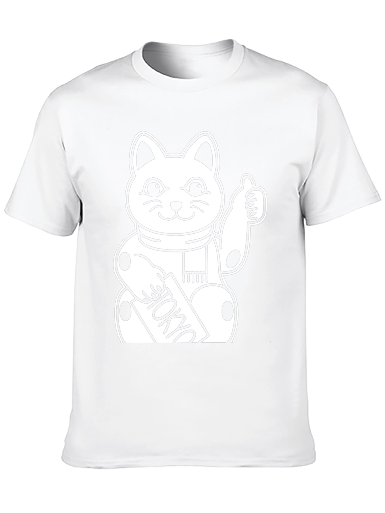 Lucky Cat Tokyo T-Shirt - Black Cotton Graphic Tee