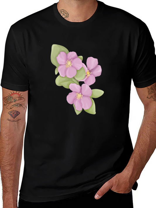 Floral Blossom Graphic T-Shirt - Casual Comfort