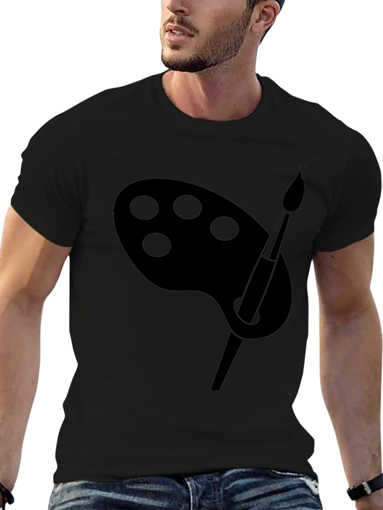 Artist Palette T-Shirt - Black