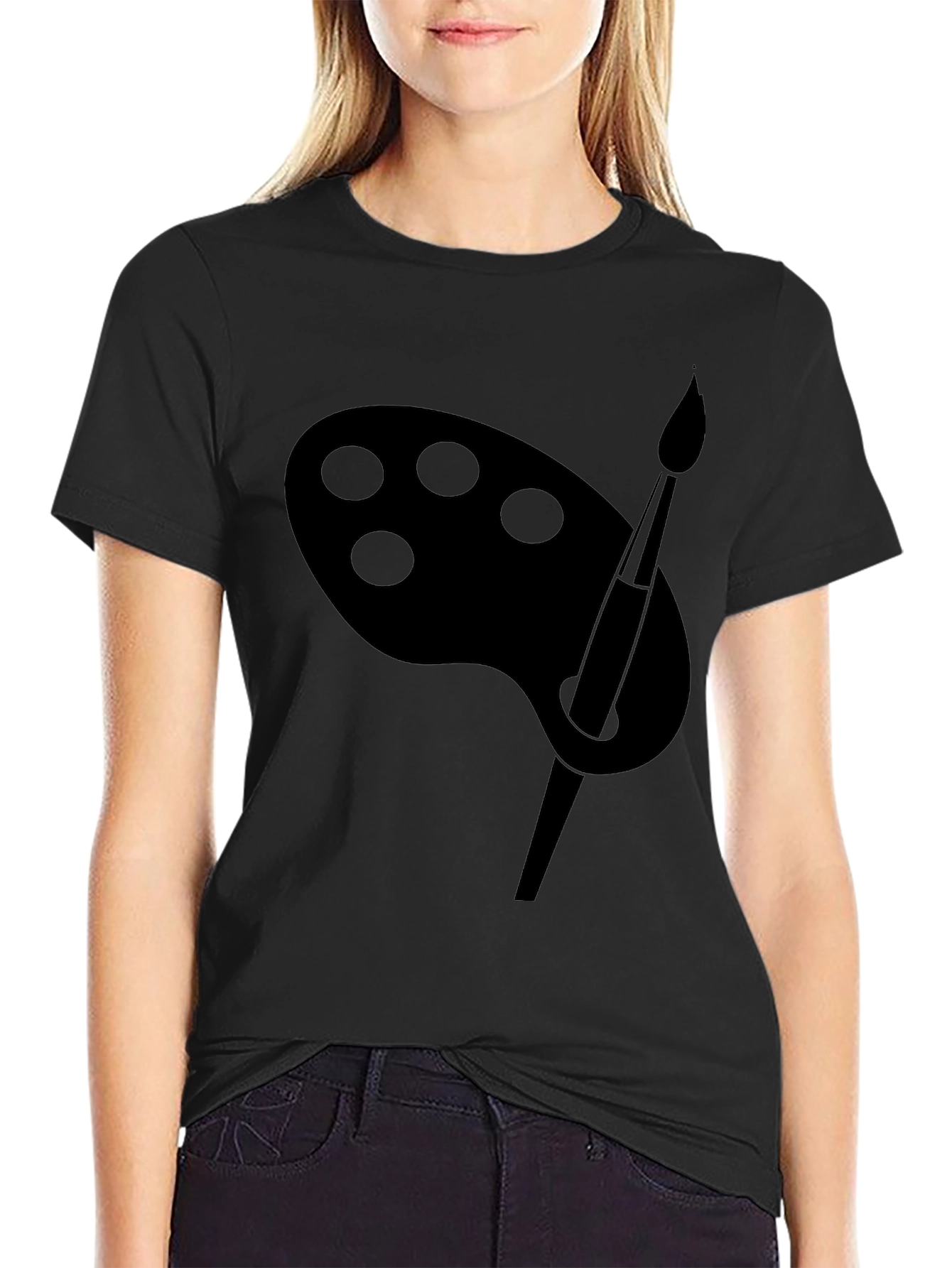 Artist Palette T-Shirt - Black