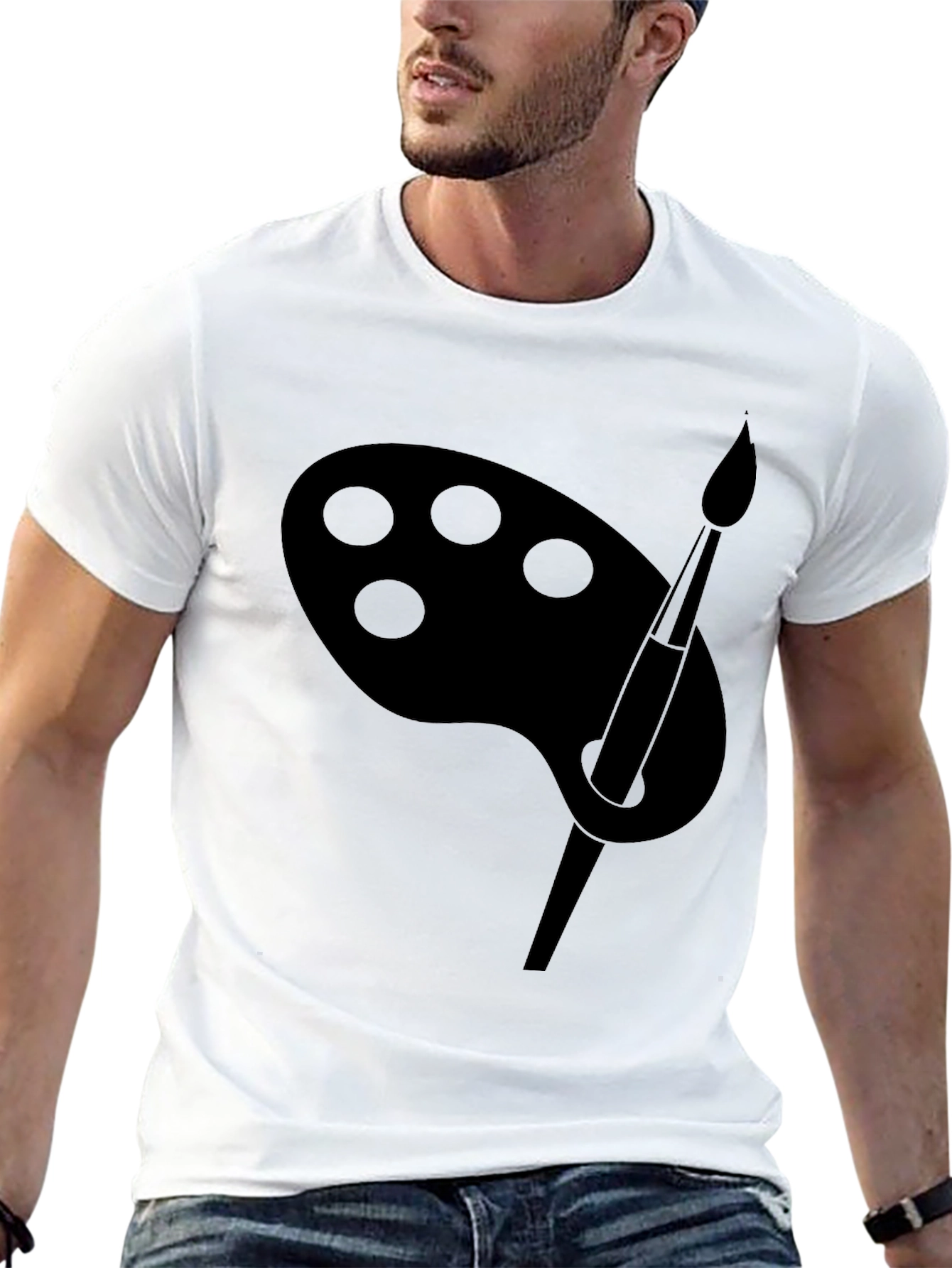 Artist Palette T-Shirt - Black