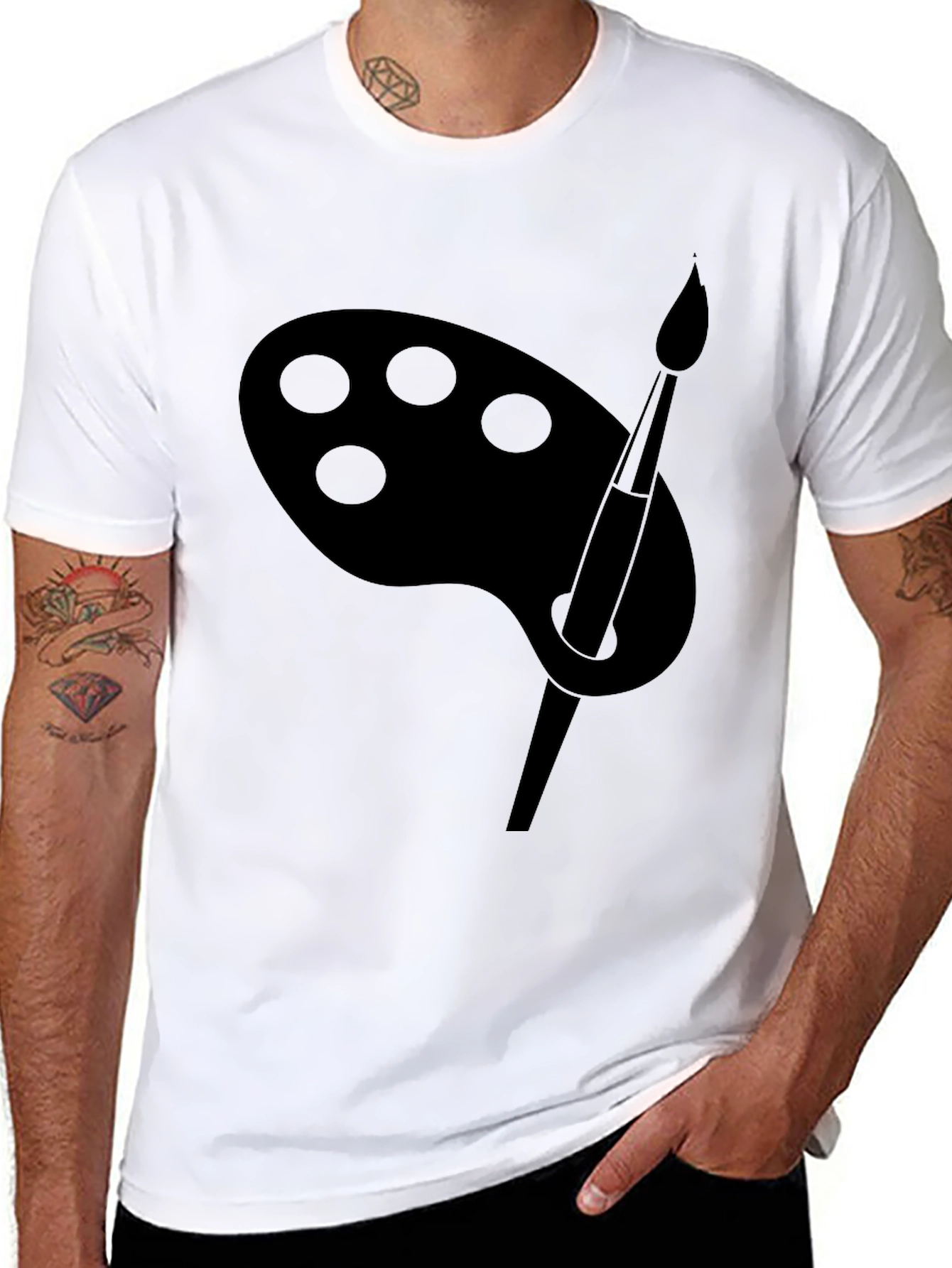 Artist Palette T-Shirt - Black