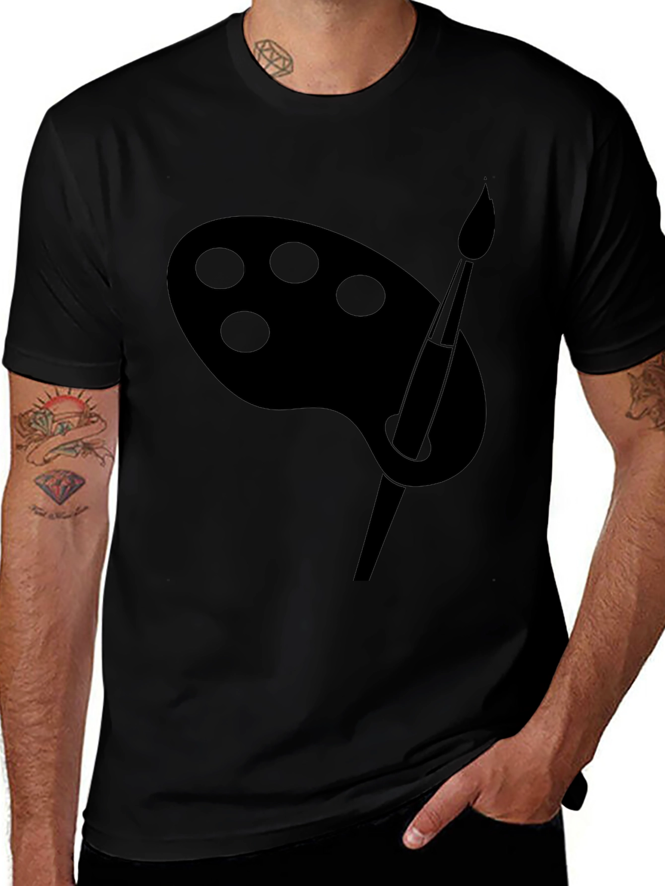 Artist Palette T-Shirt - Black