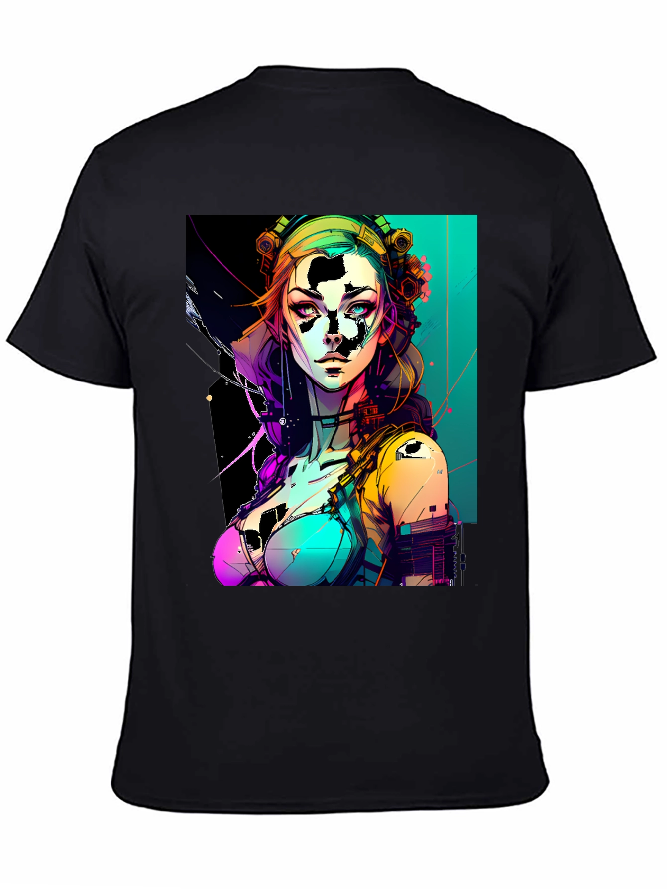 Cyberpunk Woman Graphic T-Shirt