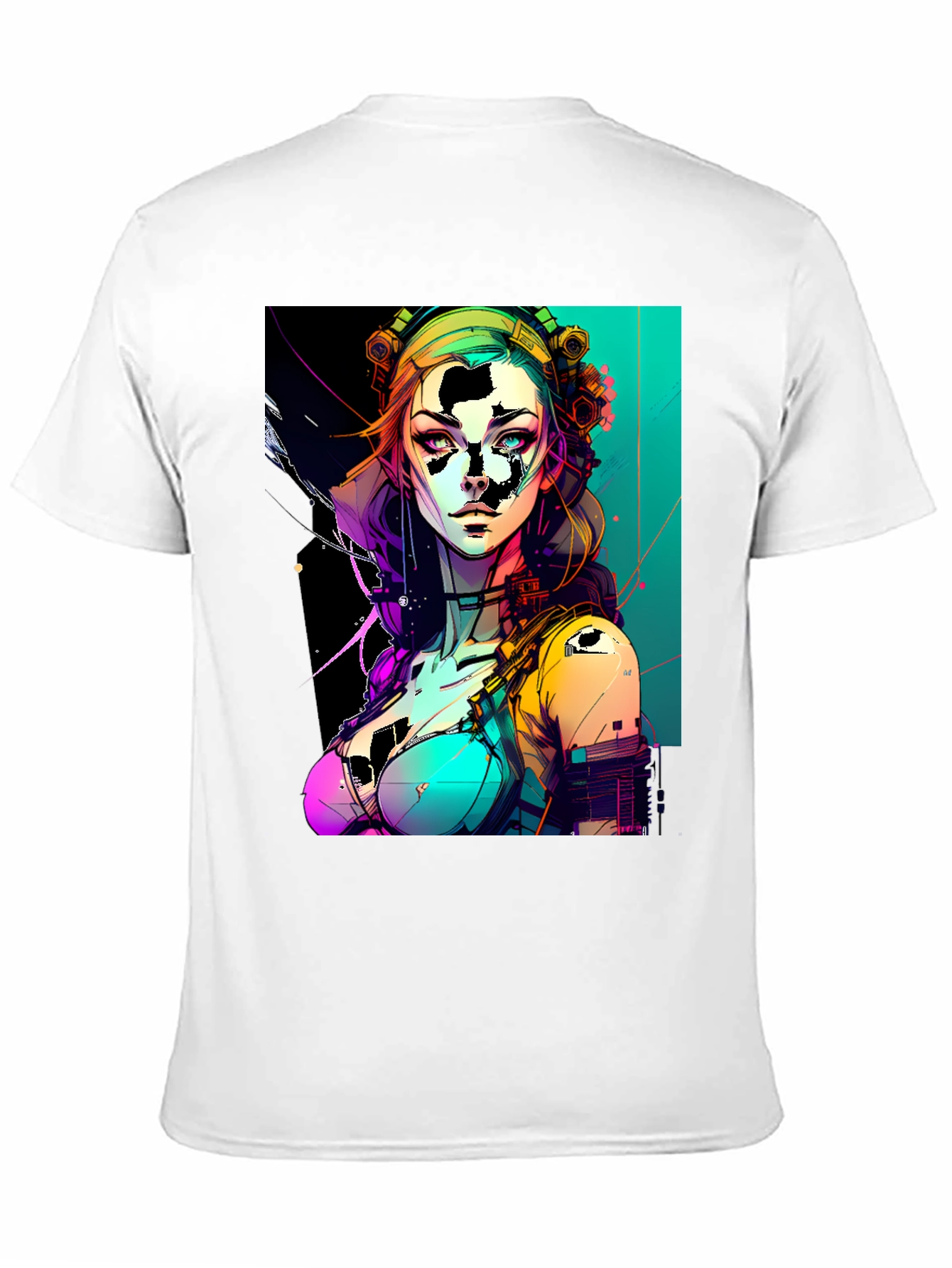 Cyberpunk Woman Graphic T-Shirt