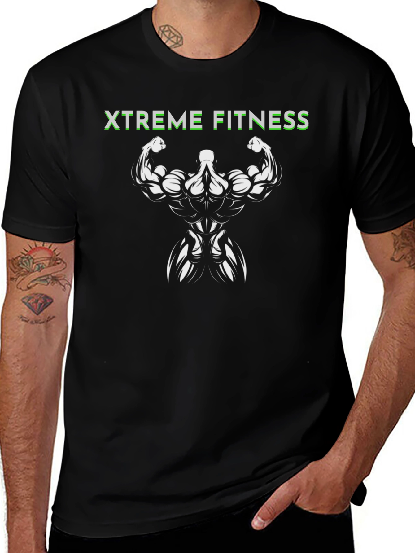 Xtreme Fitness Graphic T-Shirt - Bodybuilding Design