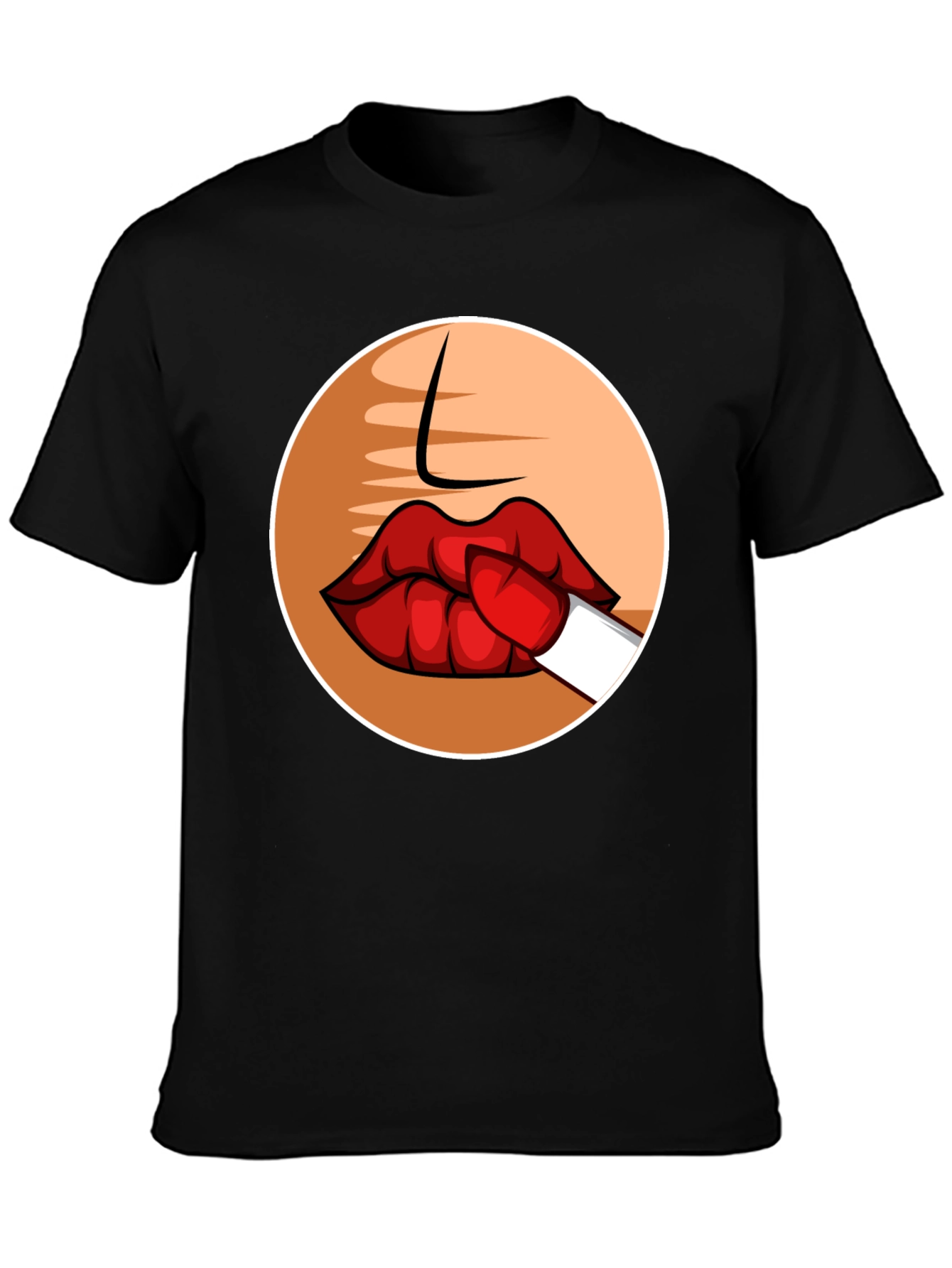 Lipstick Kiss Graphic Tee - Bold & Unique!