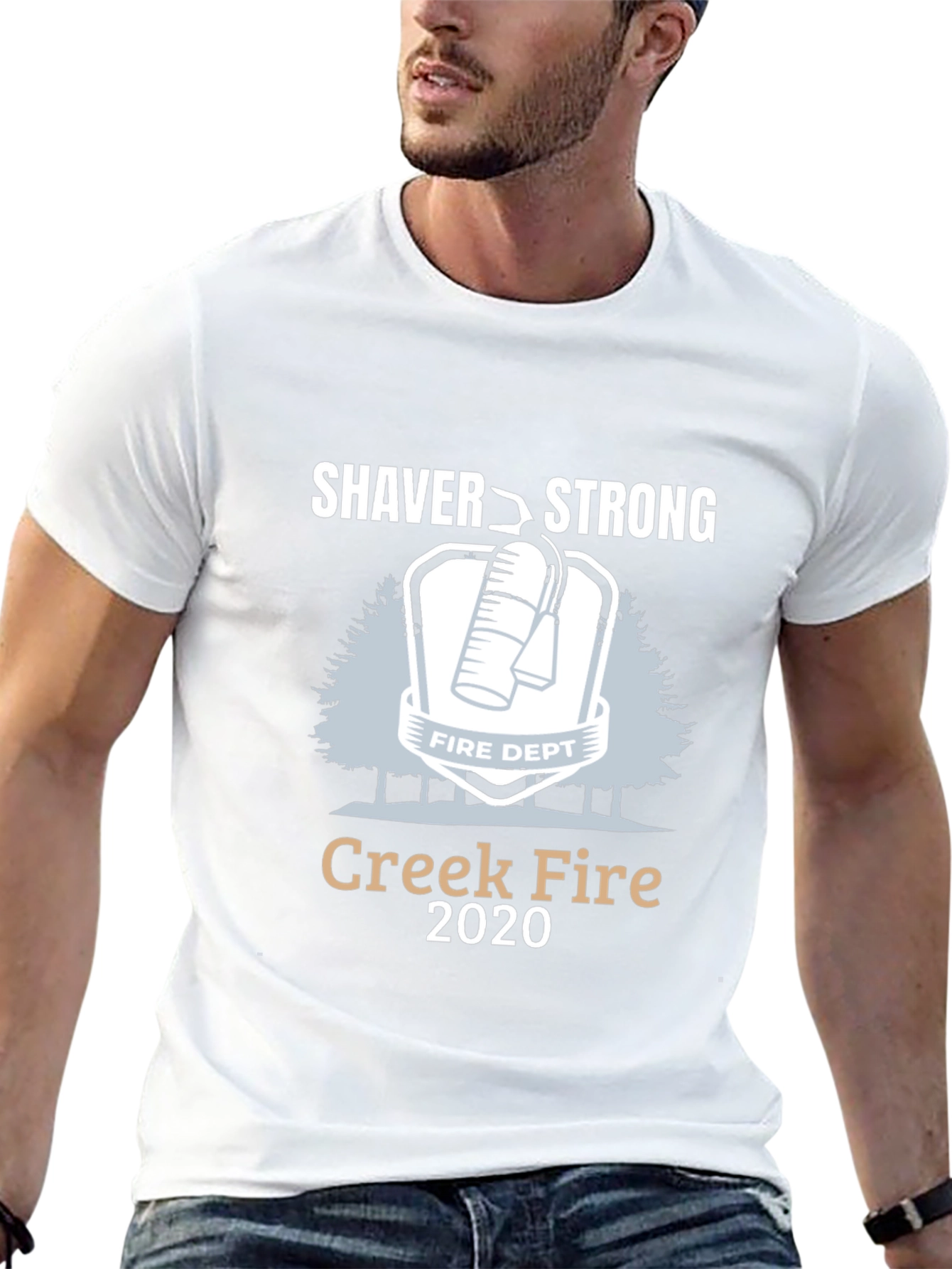 Shaver Strong Creek Fire 2020 Black T-Shirt