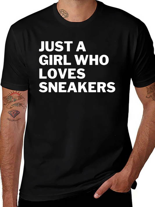 Just A Girl Who Loves Sneakers - Graphic Tee