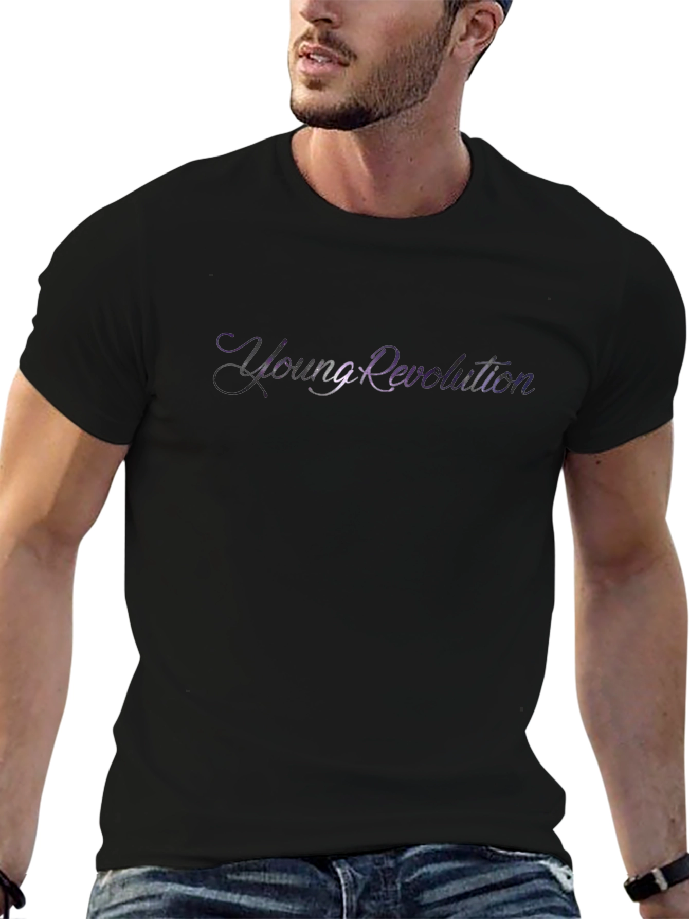 Young Revolution Black Graphic Tee