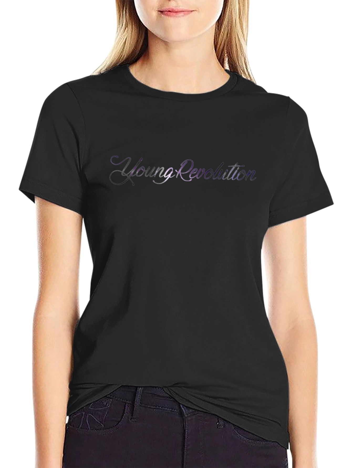 Young Revolution Black Graphic Tee