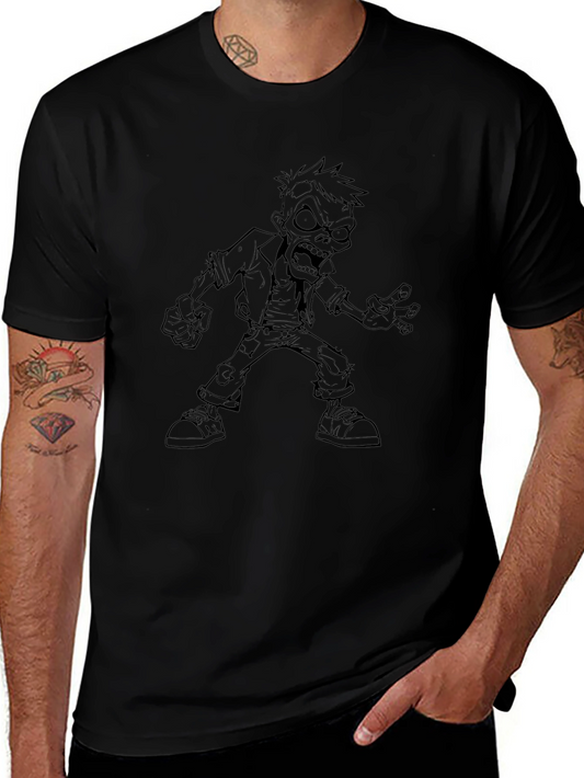 Zombie Graphic Tee - Mens Black T-Shirt