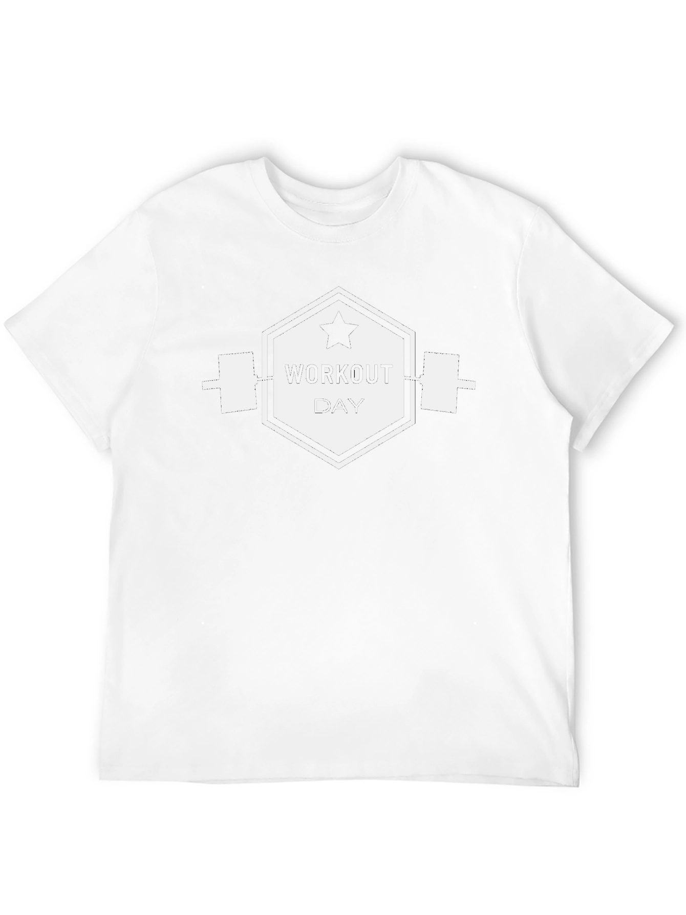 Workout Day Black Graphic Tee - Gym Motivation