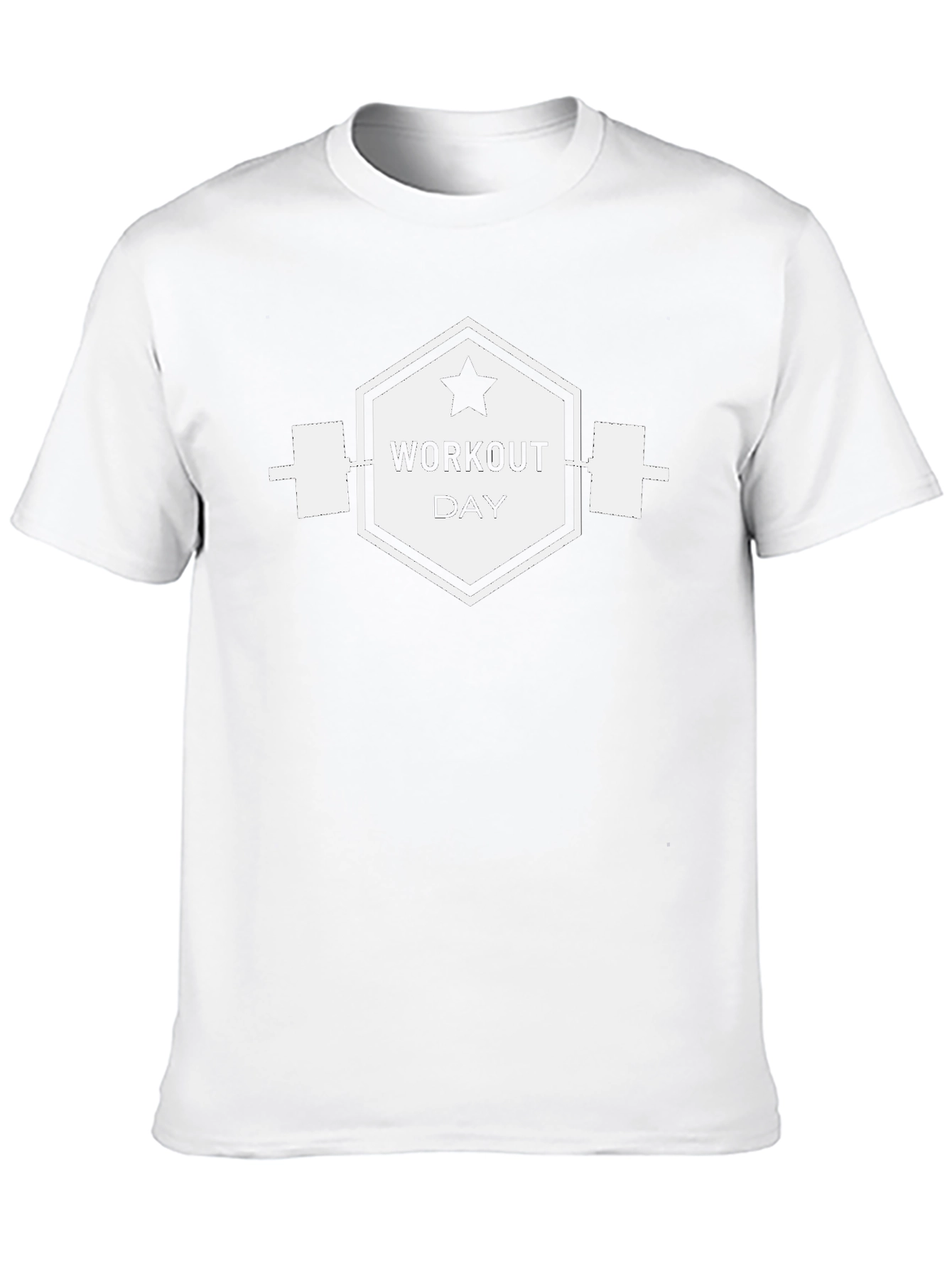 Workout Day Black Graphic Tee - Gym Motivation