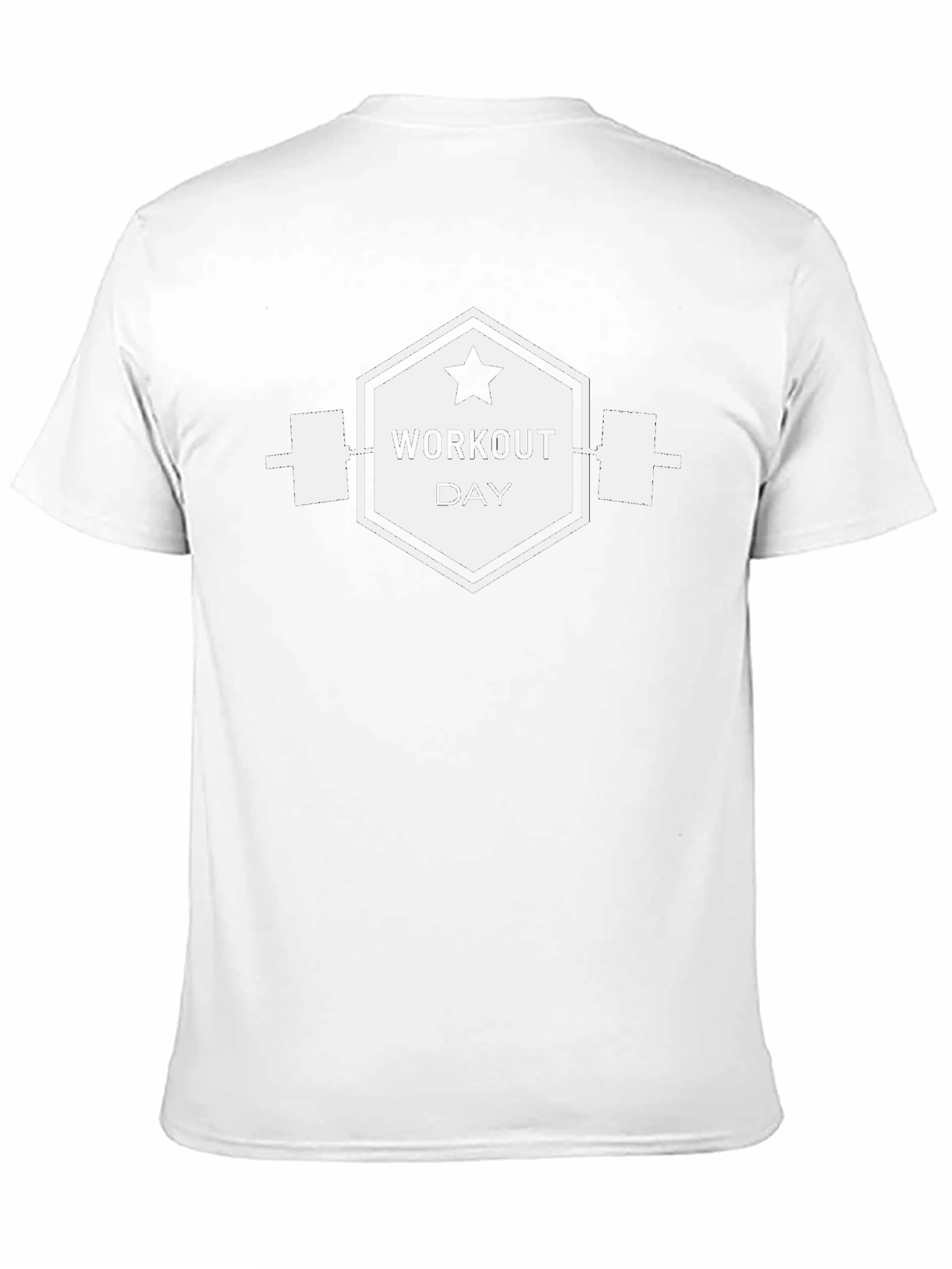 Workout Day Black Graphic Tee - Gym Motivation