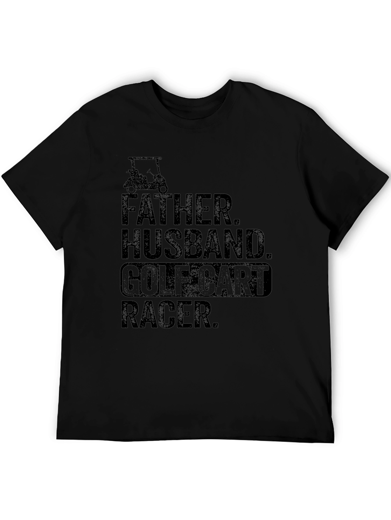 Father Husband Golf Cart Racer T-Shirt