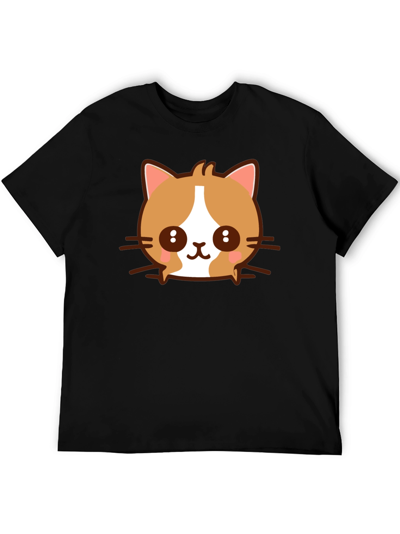 Kawaii Cat Graphic T-Shirt - Cute Cartoon Kitten Tee