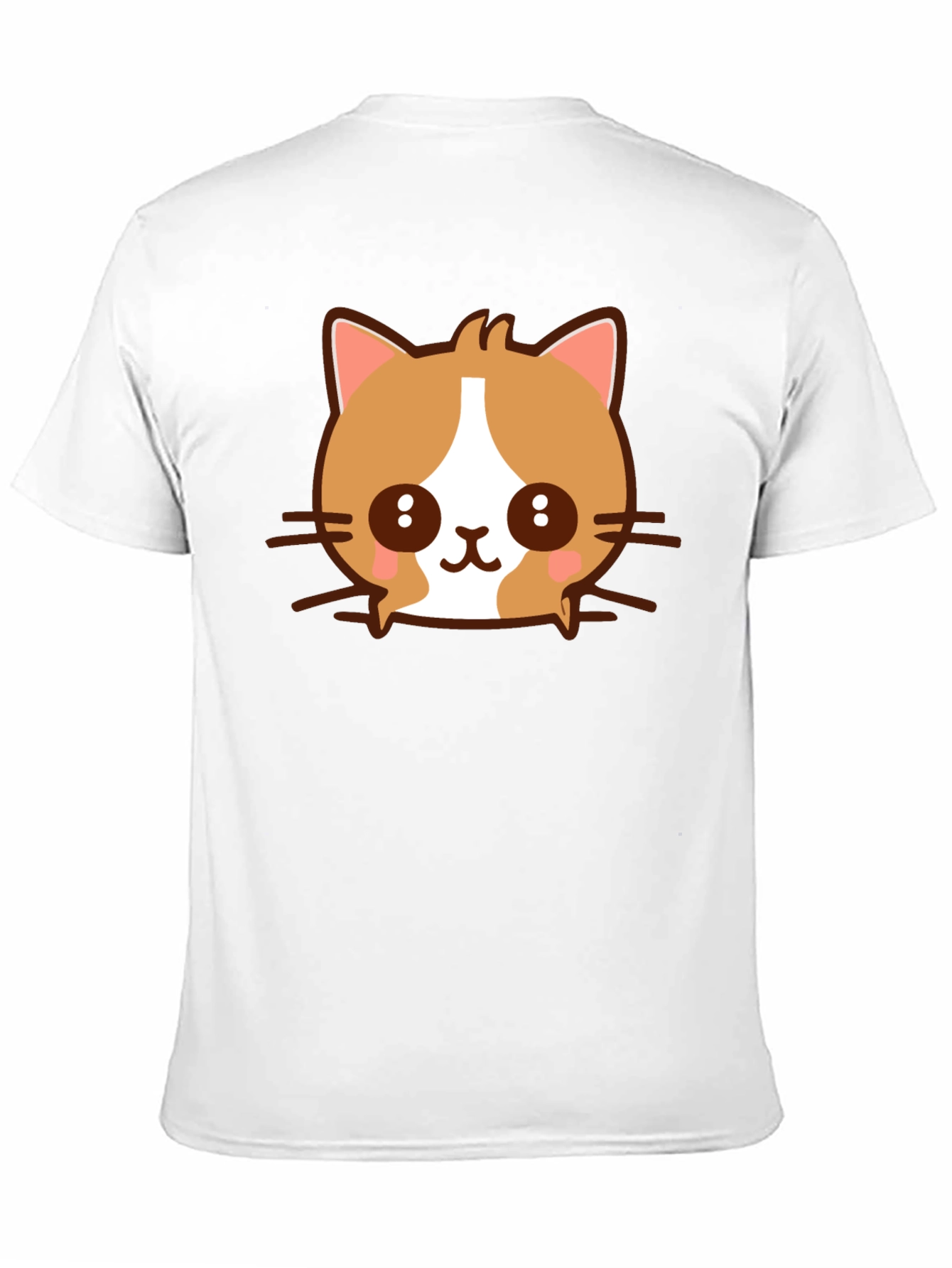 Kawaii Cat Graphic T-Shirt - Cute Cartoon Kitten Tee
