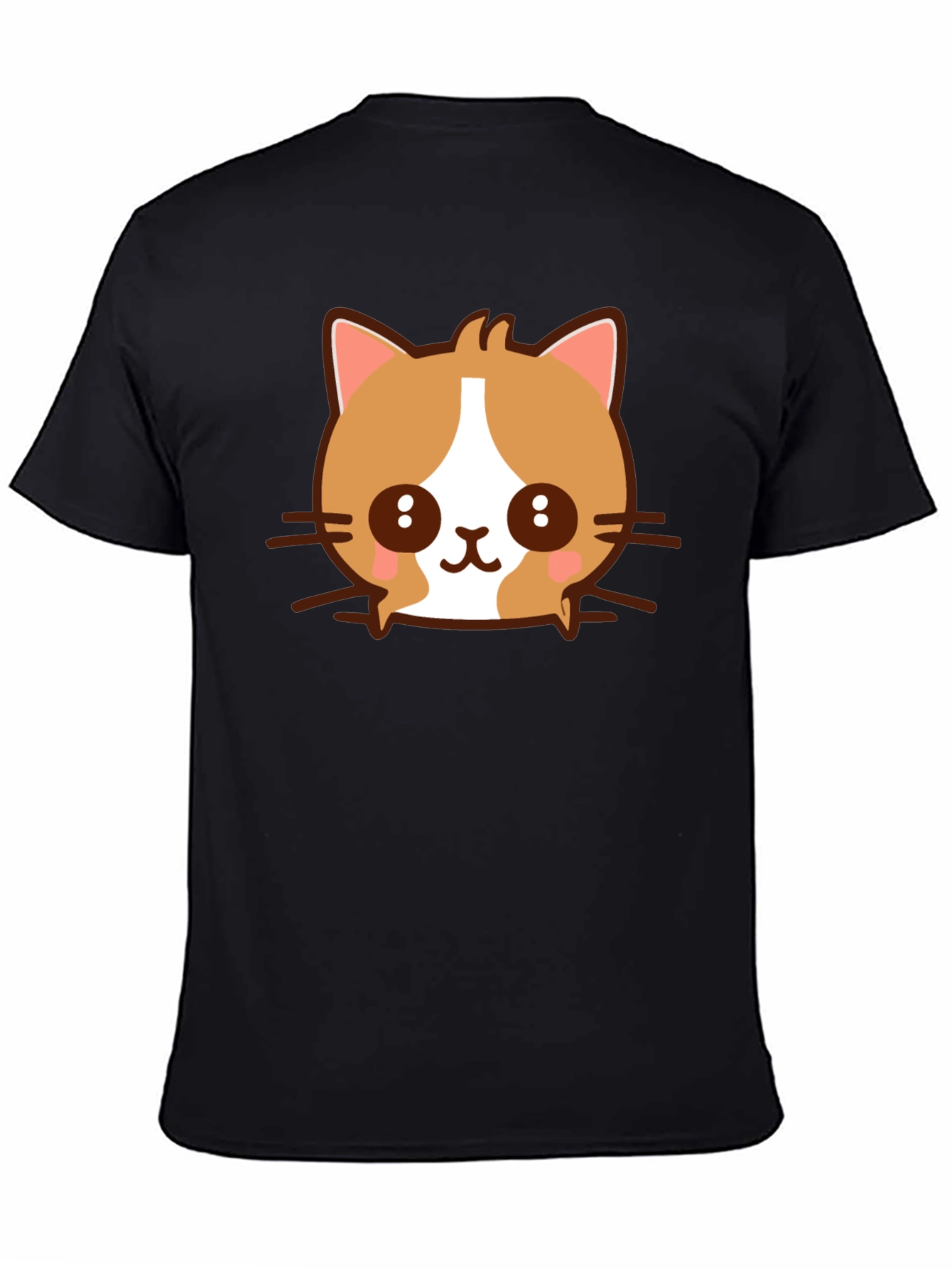 Kawaii Cat Graphic T-Shirt - Cute Cartoon Kitten Tee