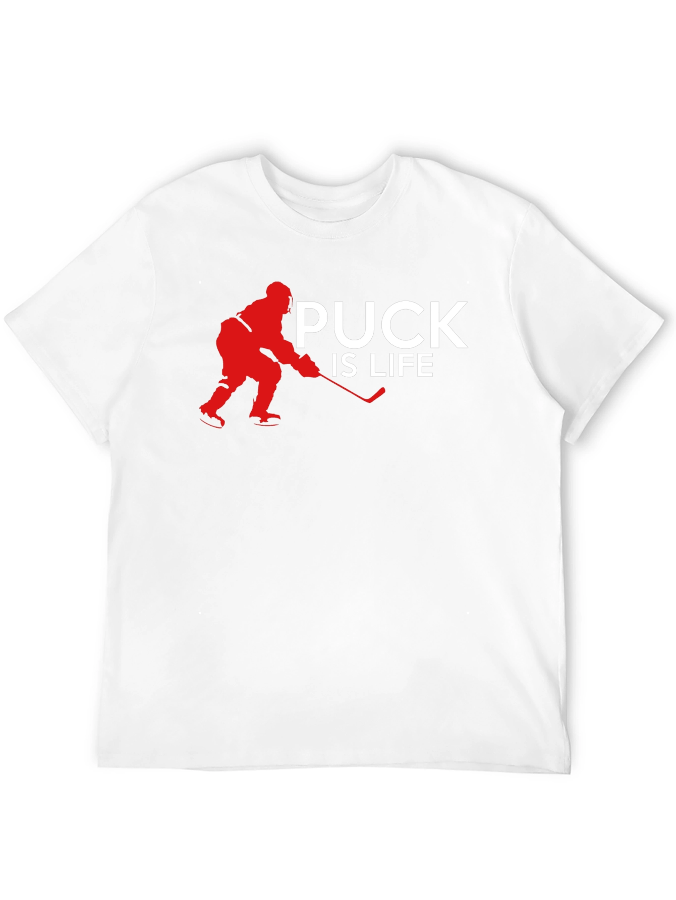 Puck is Life Graphic Tee Hockey Fan T-Shirt