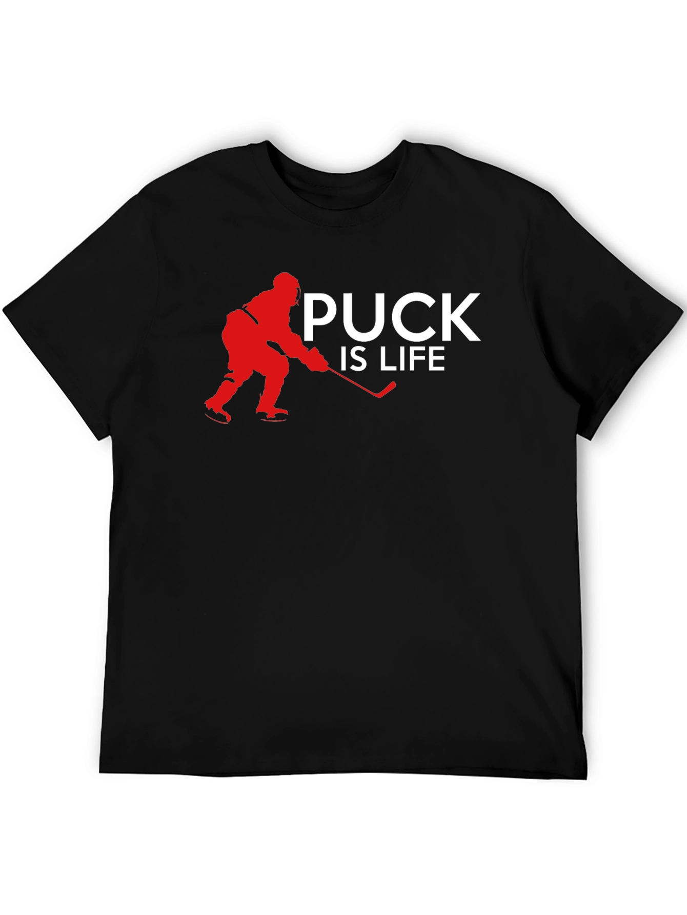 Puck is Life Graphic Tee Hockey Fan T-Shirt