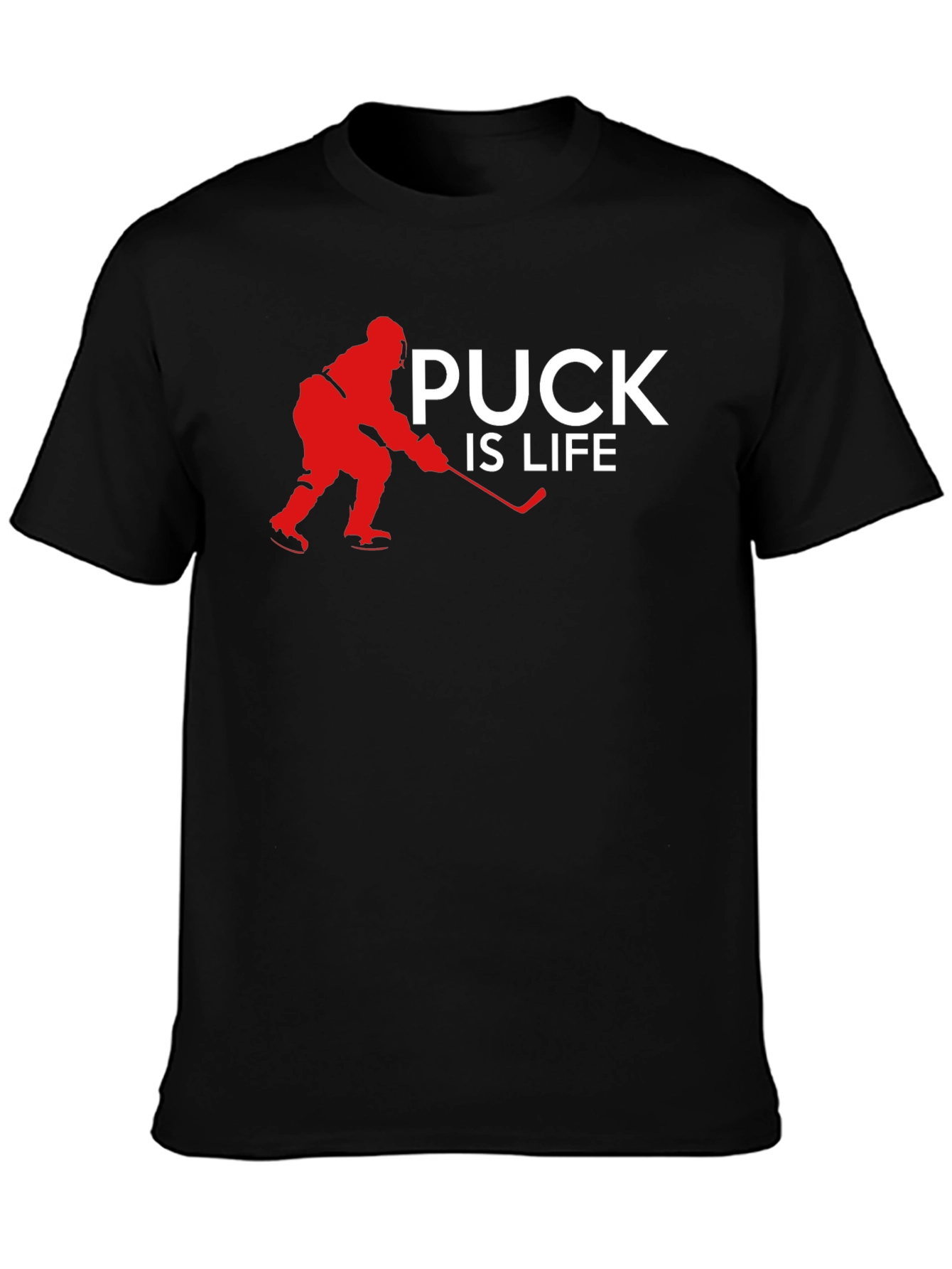 Puck is Life Graphic Tee Hockey Fan T-Shirt