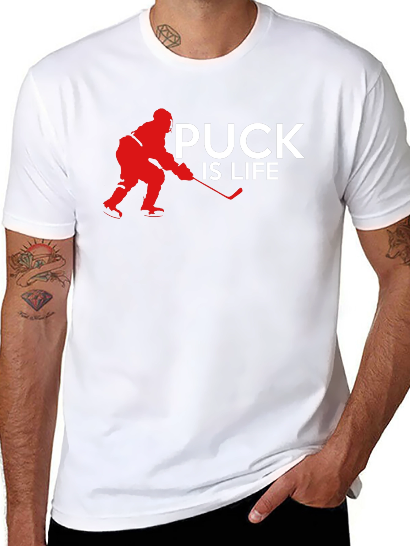 Puck is Life Graphic Tee Hockey Fan T-Shirt