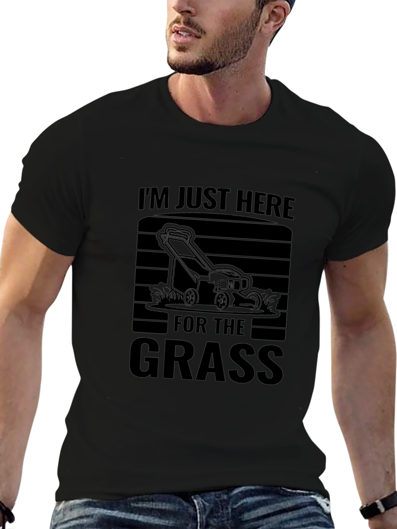 Funny Grass Lawn Mowing T-Shirt