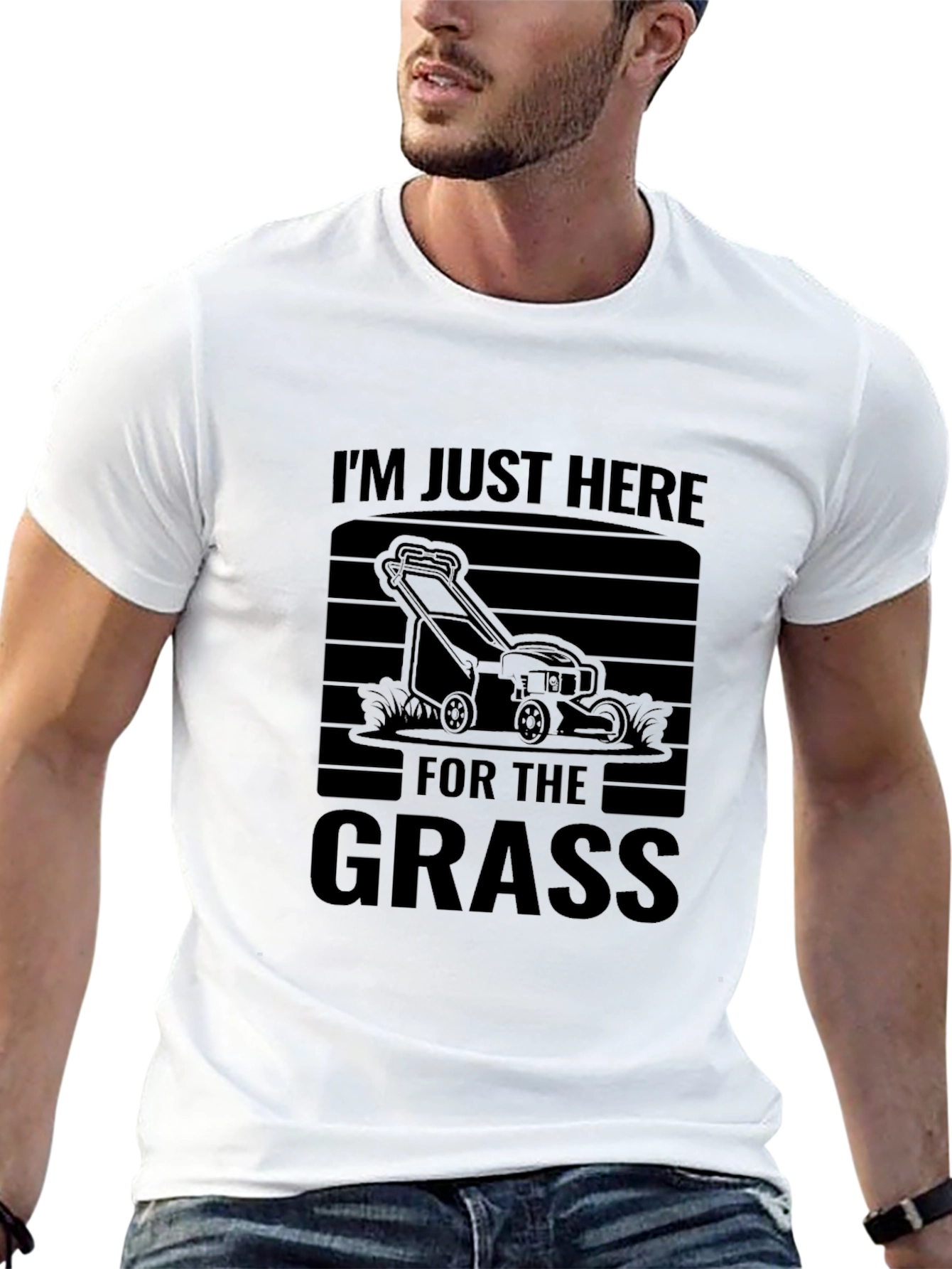 Funny Grass Lawn Mowing T-Shirt