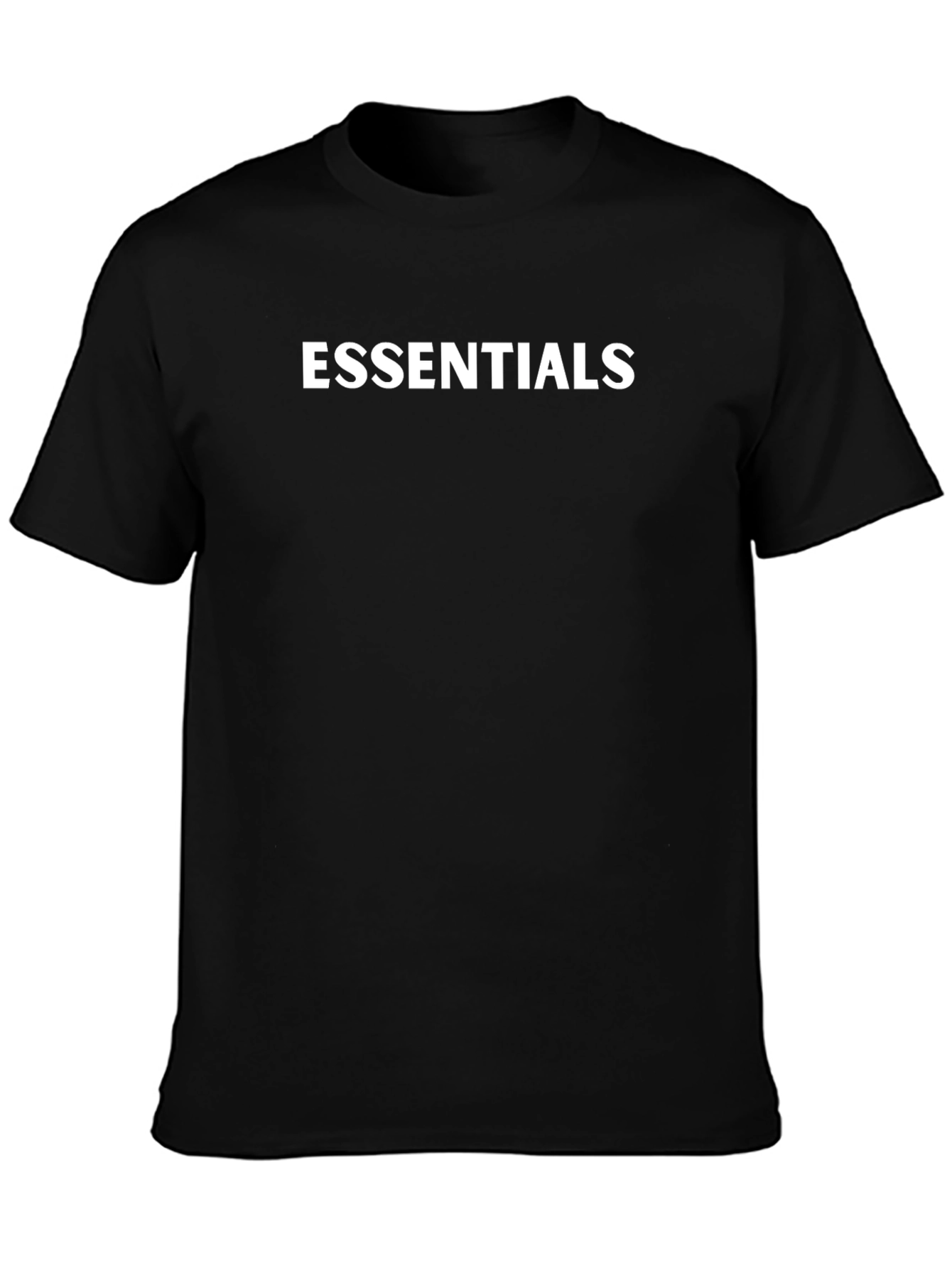 Essentials Black Cotton Blend T-Shirt