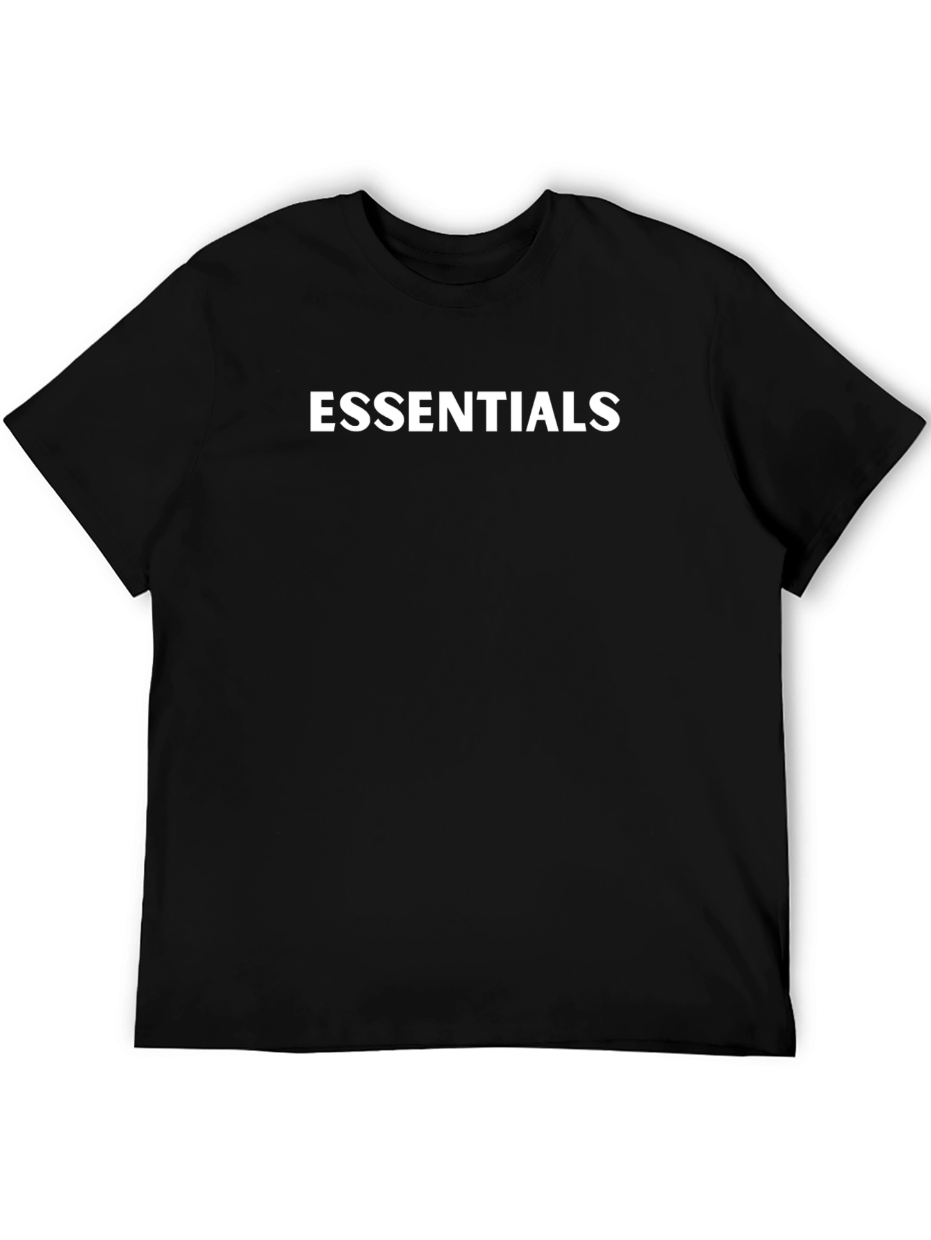 Essentials Black Cotton Blend T-Shirt