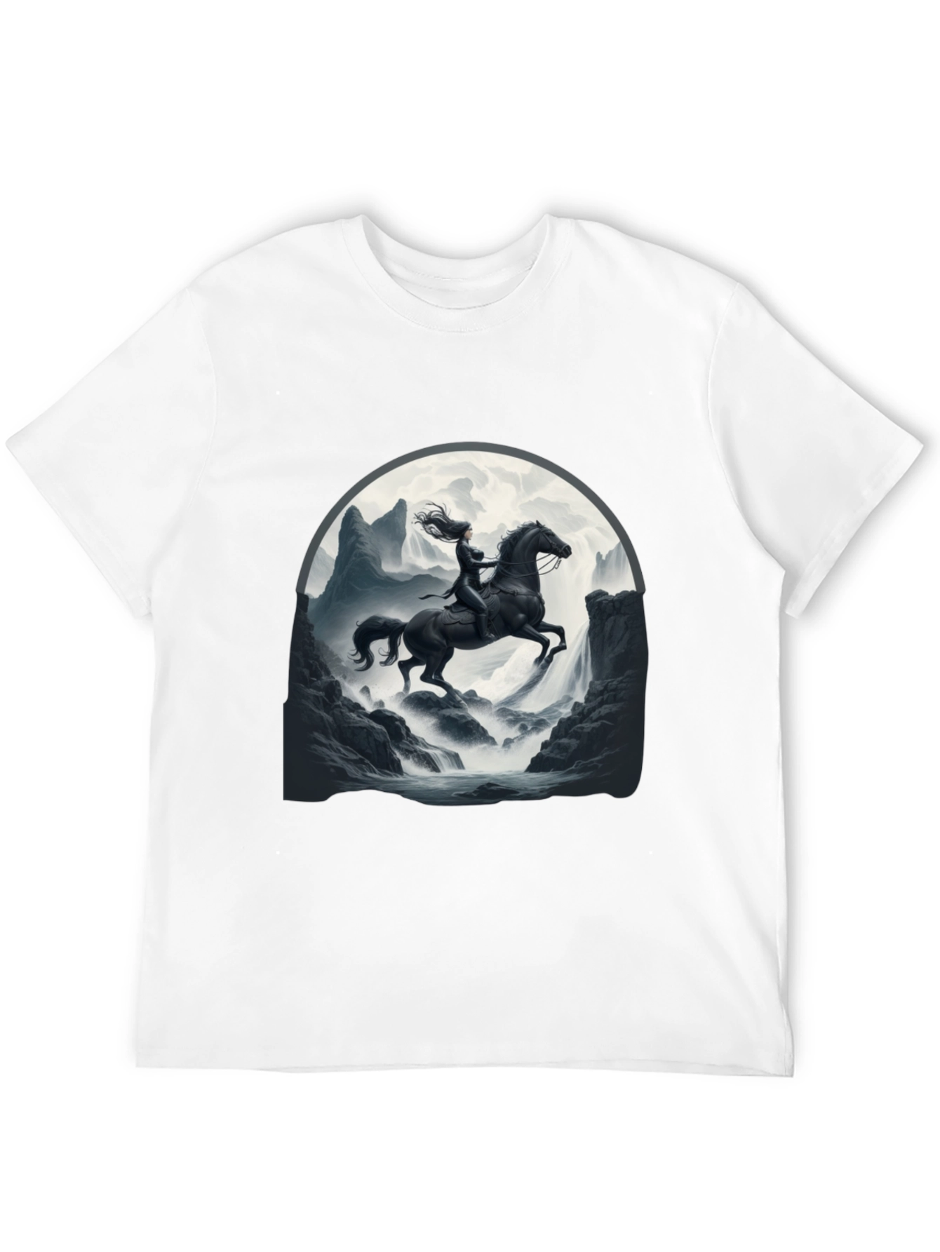 Warrior Horse Rider Black T-Shirt