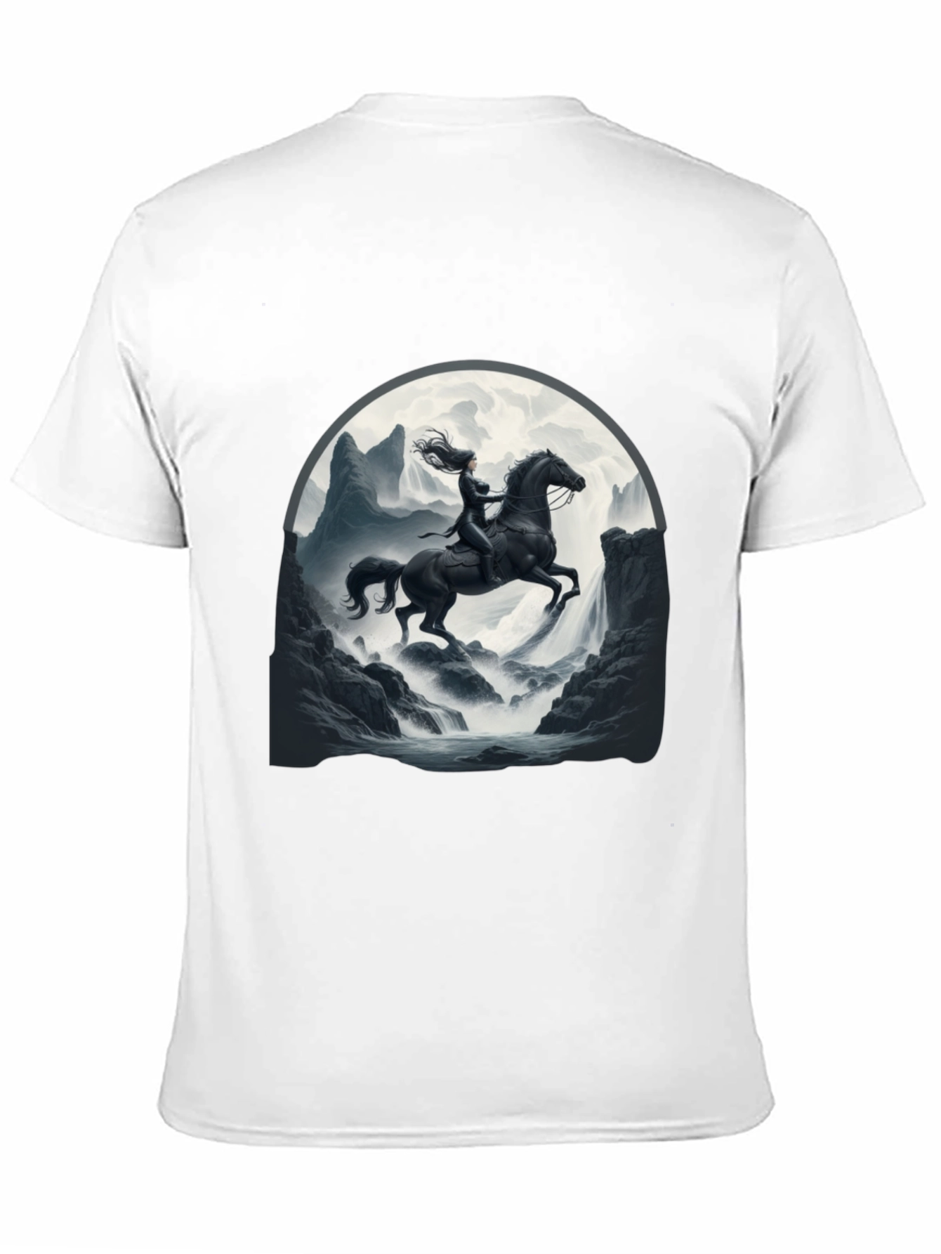 Warrior Horse Rider Black T-Shirt