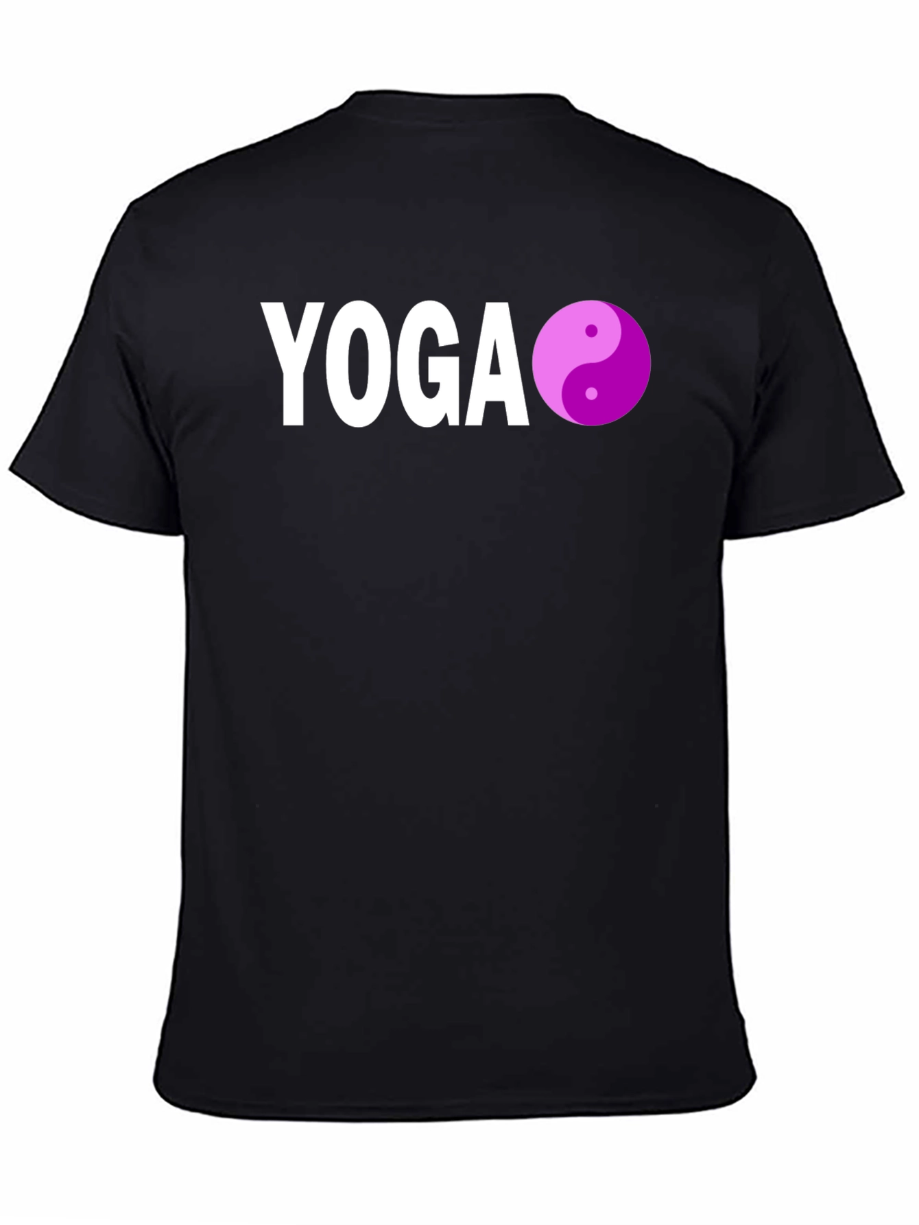 Yoga Yin Yang Graphic Tee - Black
