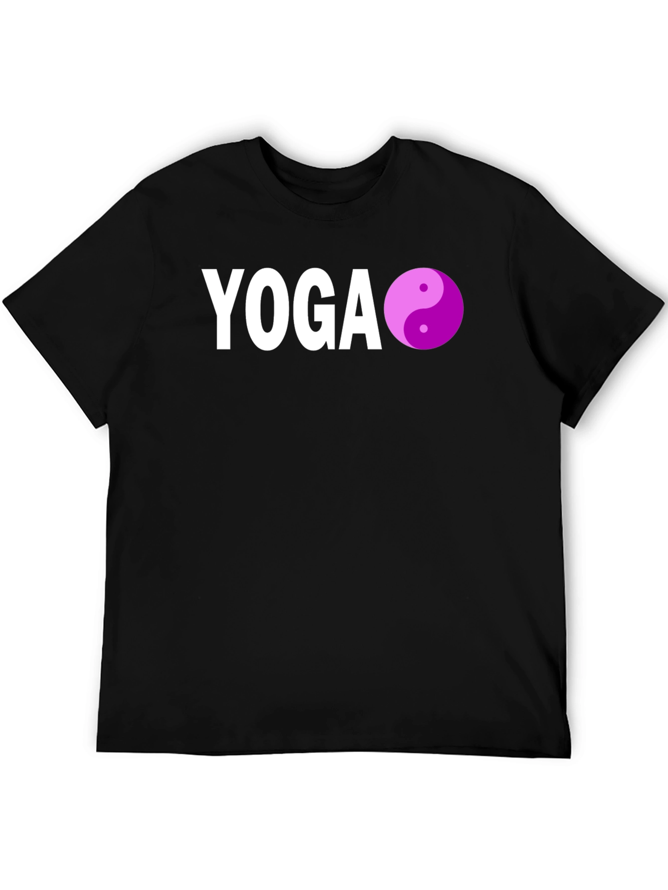 Yoga Yin Yang Graphic Tee - Black