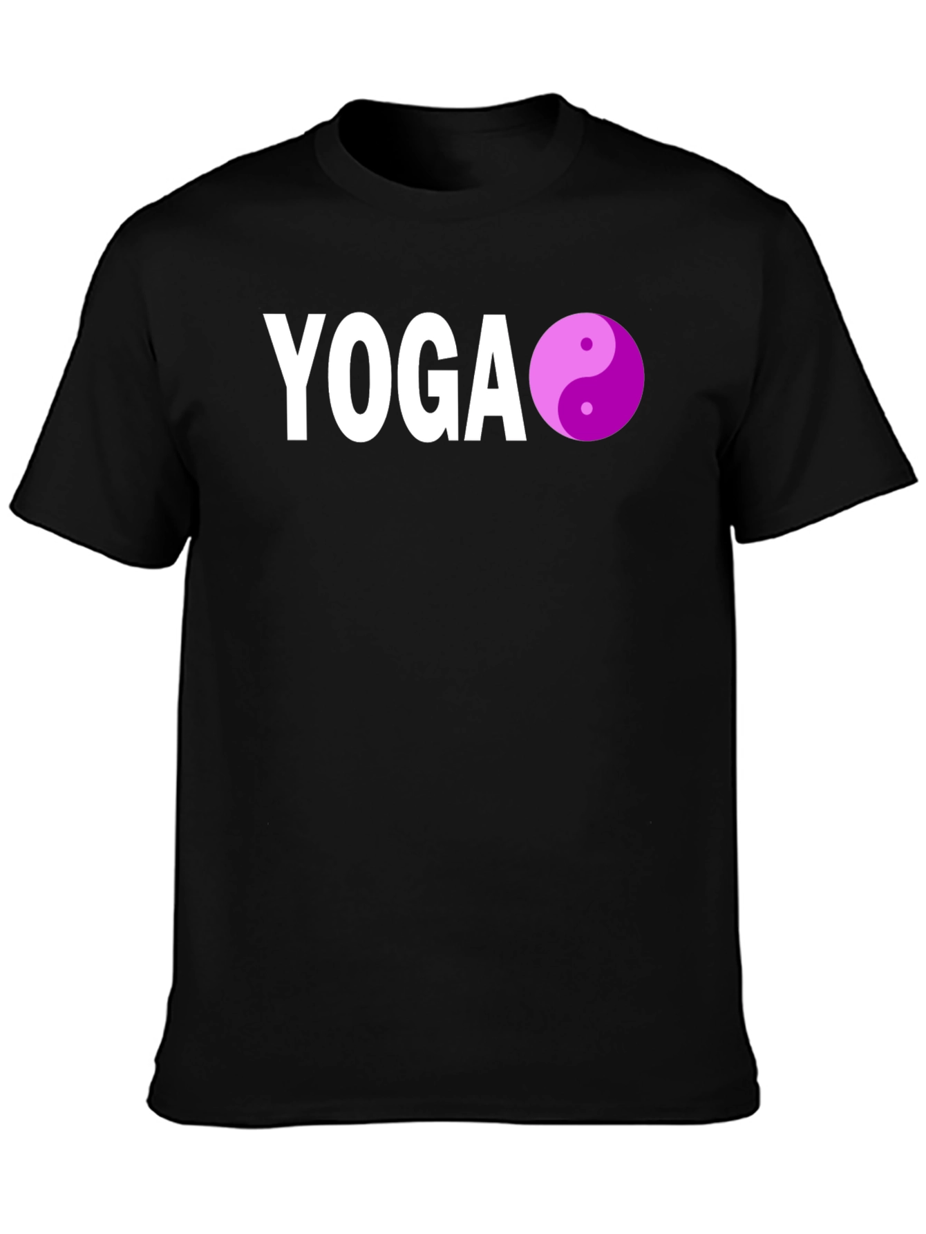 Yoga Yin Yang Graphic Tee - Black