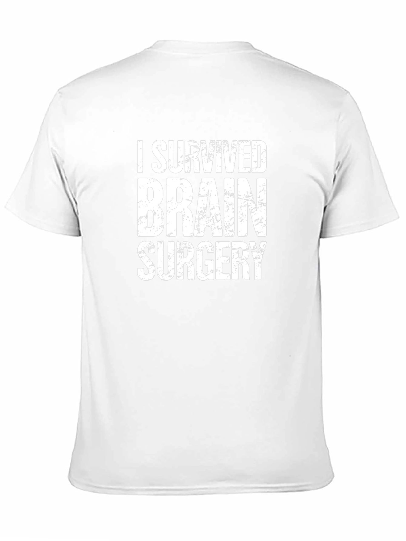 I Survived Brain Surgery T-Shirt - Black Cotton
