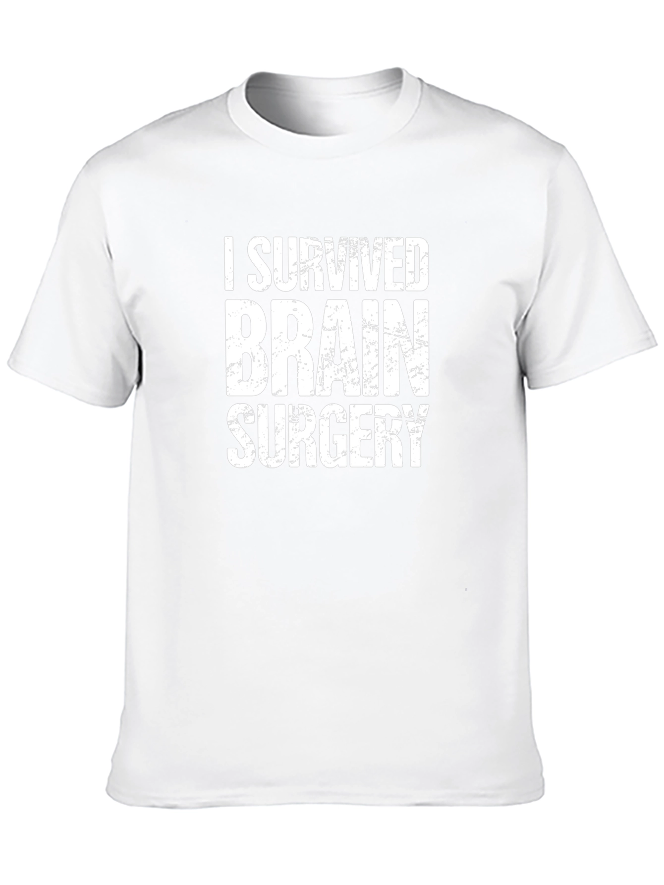 I Survived Brain Surgery T-Shirt - Black Cotton